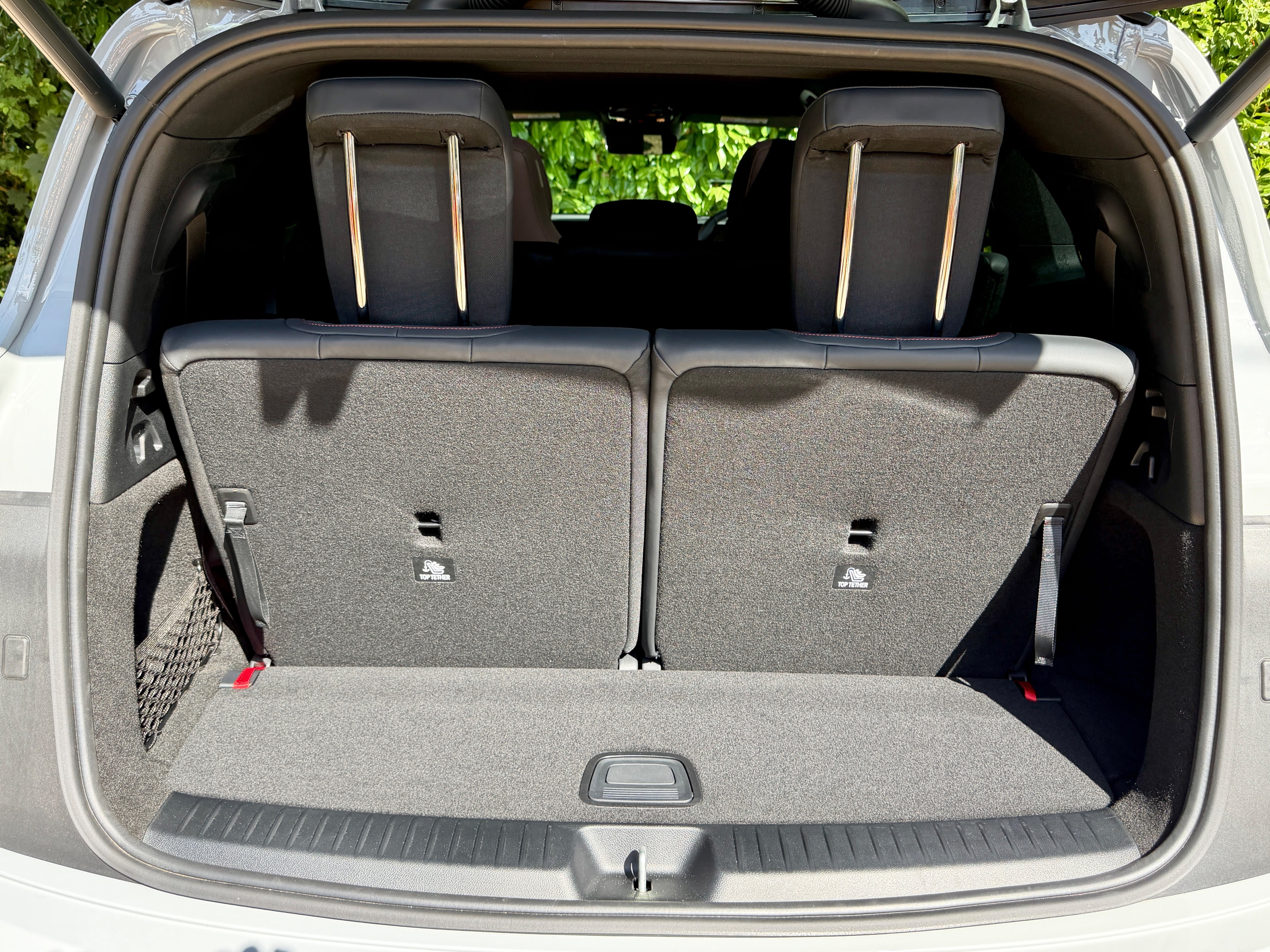 Even with the third-row seats up there's a similar amount of boot space to that in a decent-sized supermini (Steve Fowler)