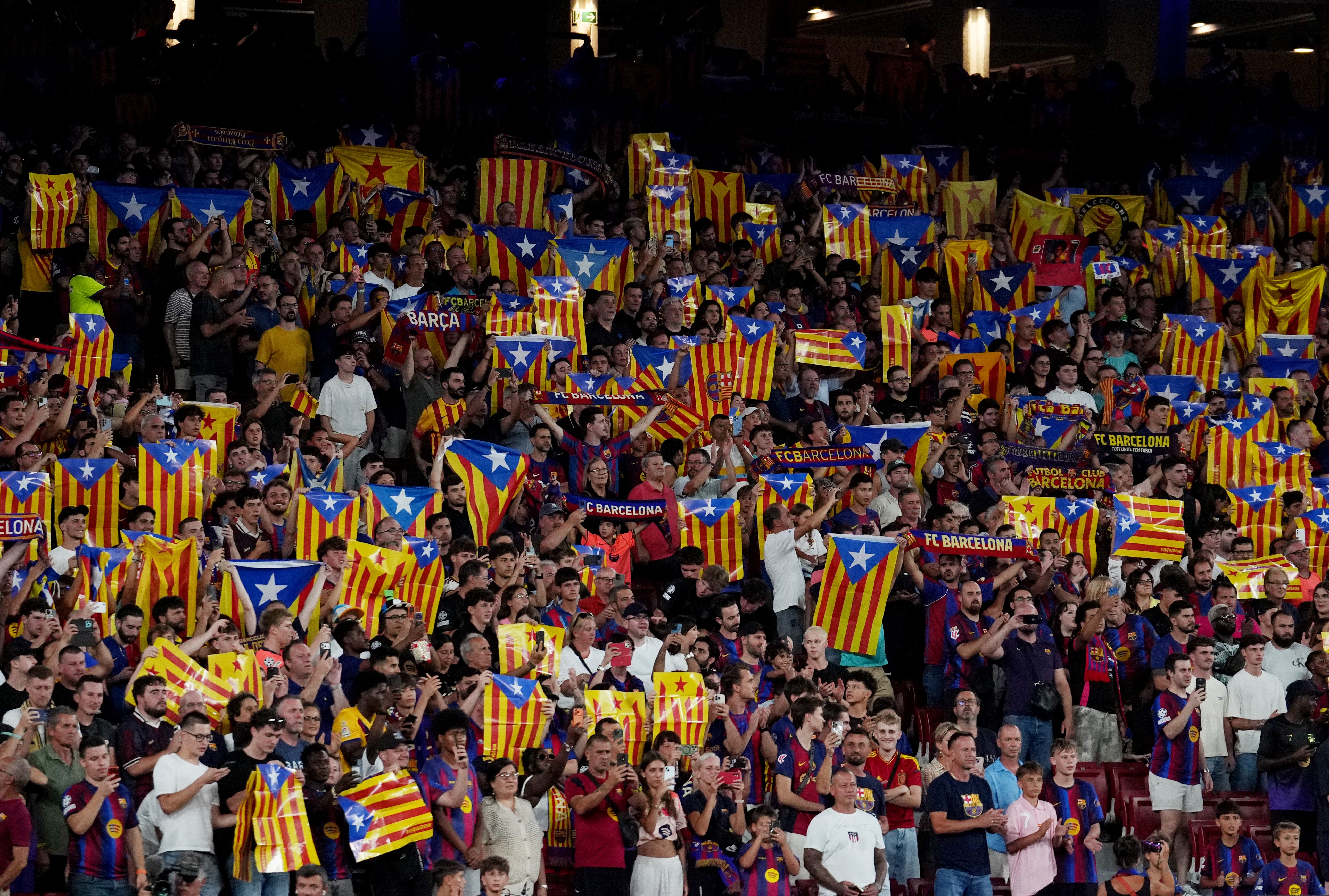 Barcelona cancelled their World Cup celebrations and staged a demonstration of Catalan independence