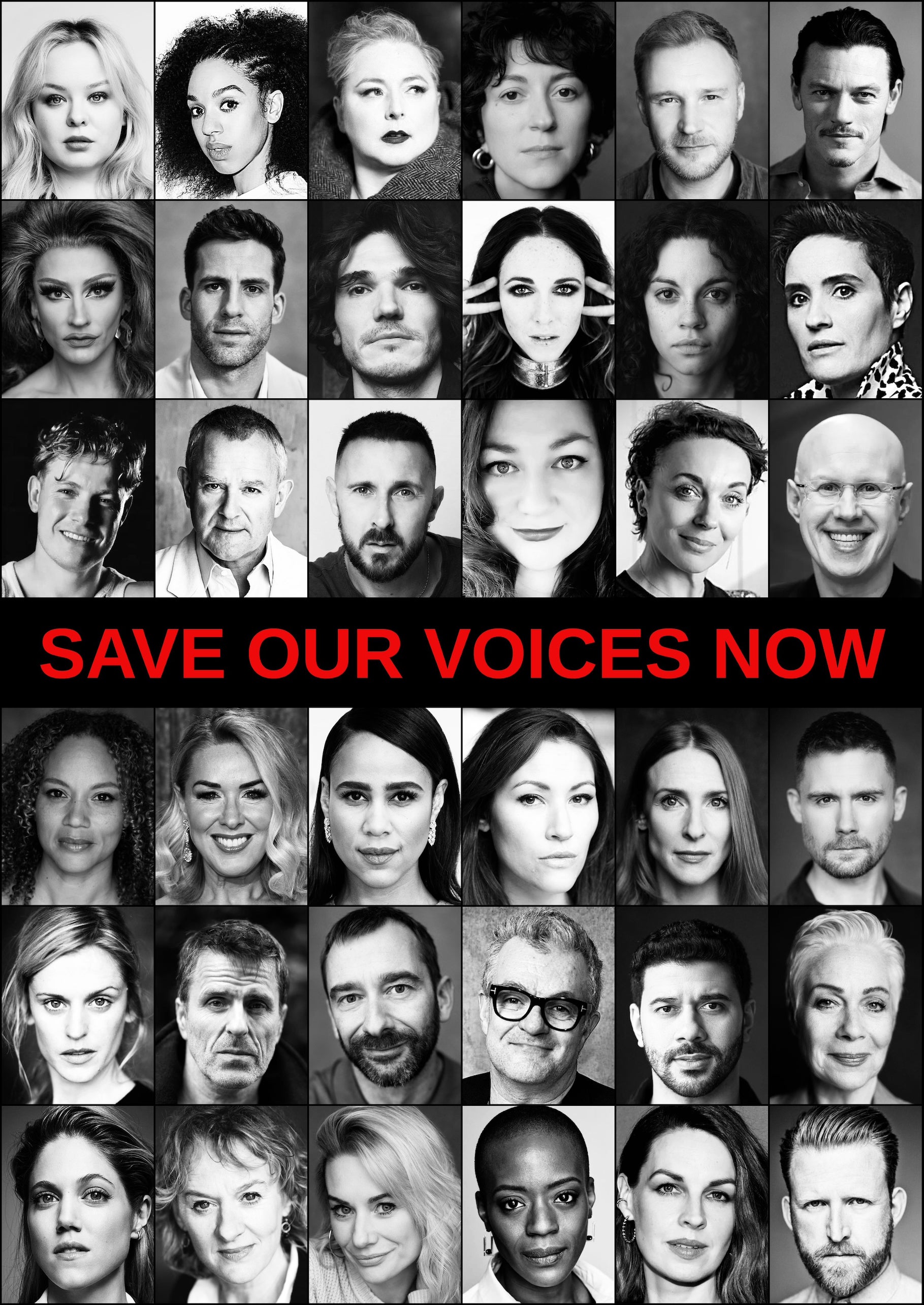 Around 80 actors have signed the open letter (Save Our Voices Now)