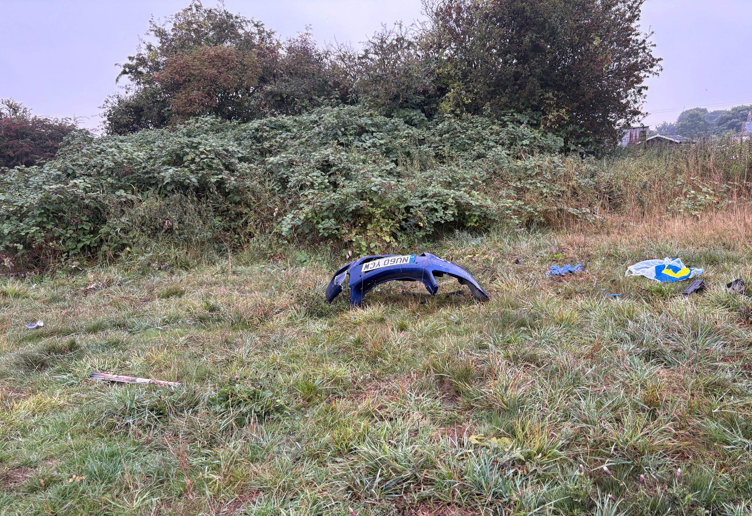 Cars were torched at a memorial event for Michael Cahill in a field in Haswell, County Durham
