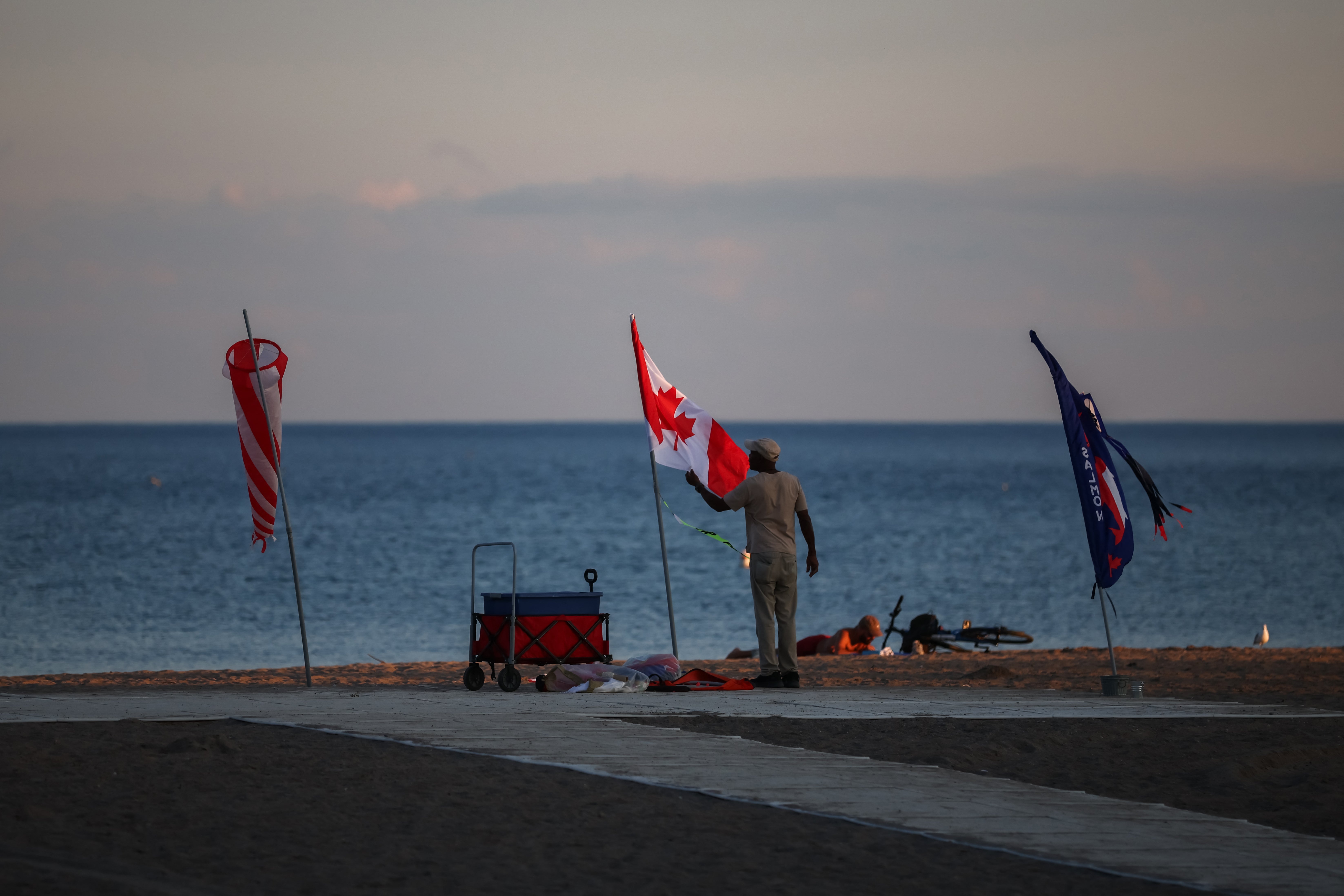 Lake Ontario stretches all the way from Canada into the United States (AFP/Getty)