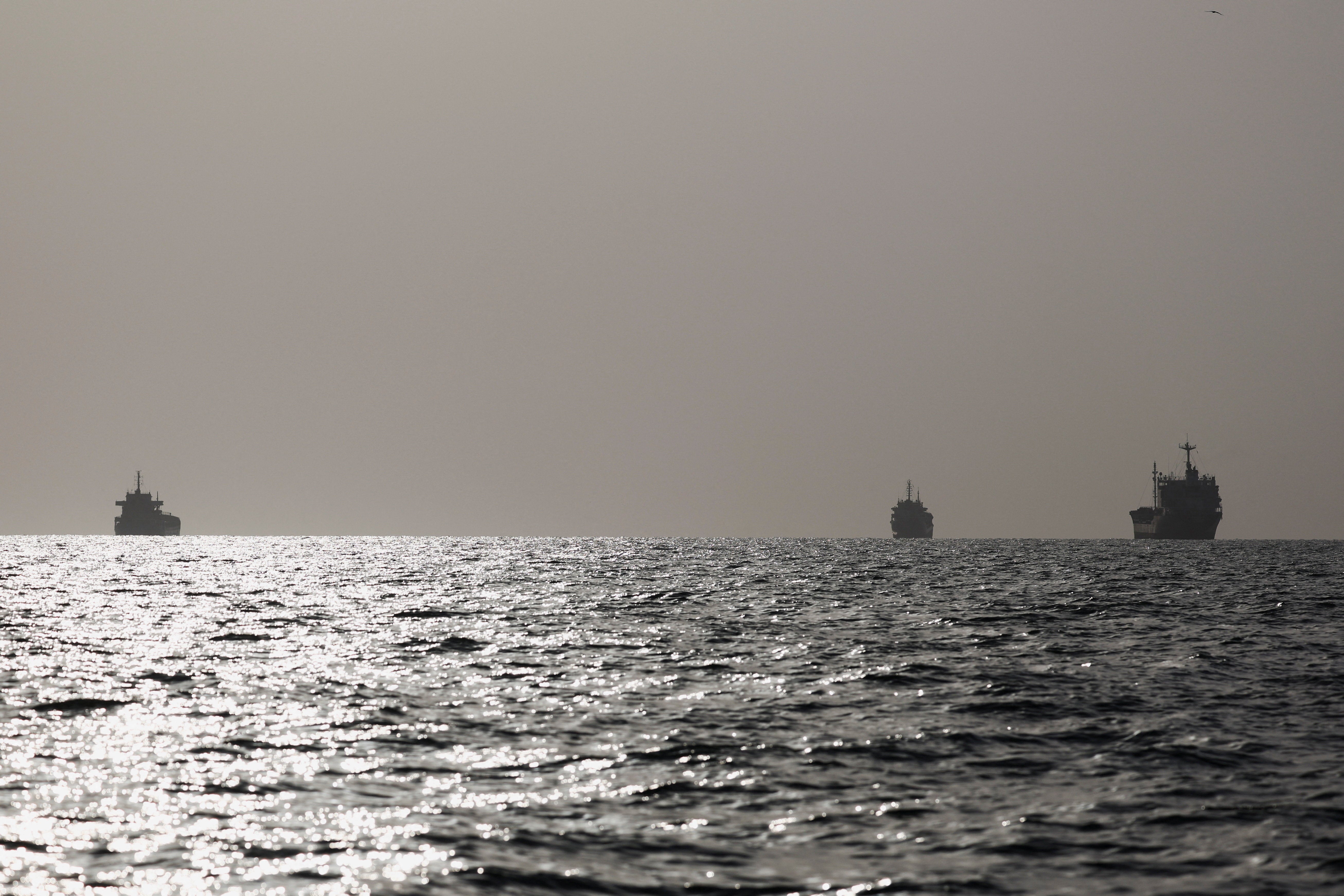 The number of vessels crossing the Strait has dropped