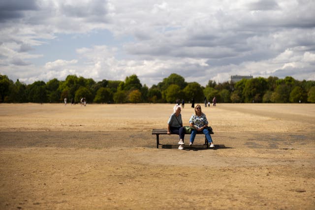 The Met Office said the UK was on course for its hottest summer on record this year, according to provisional data