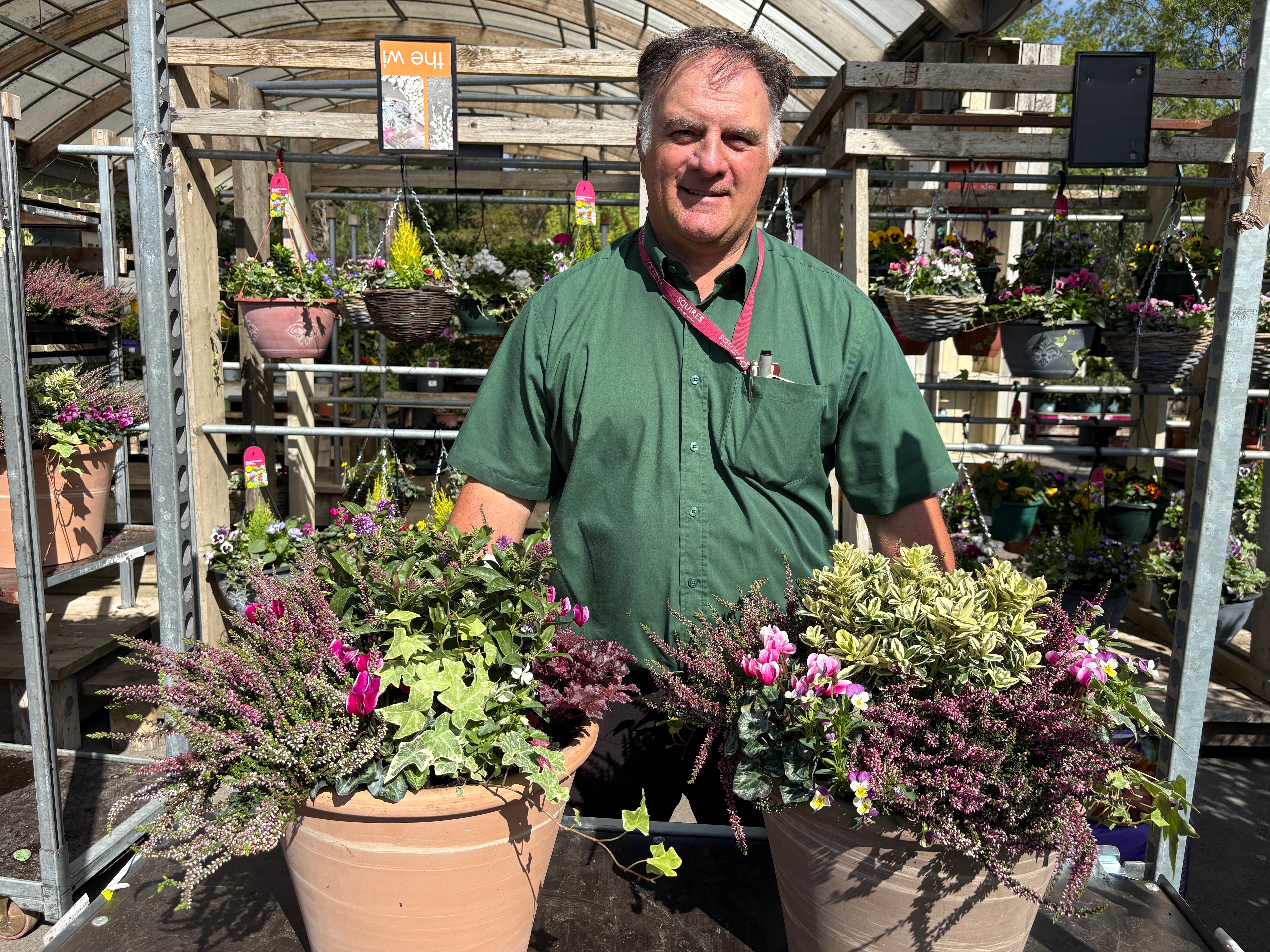 Horticulturist Andrew Londero of Squire’s Garden Centres