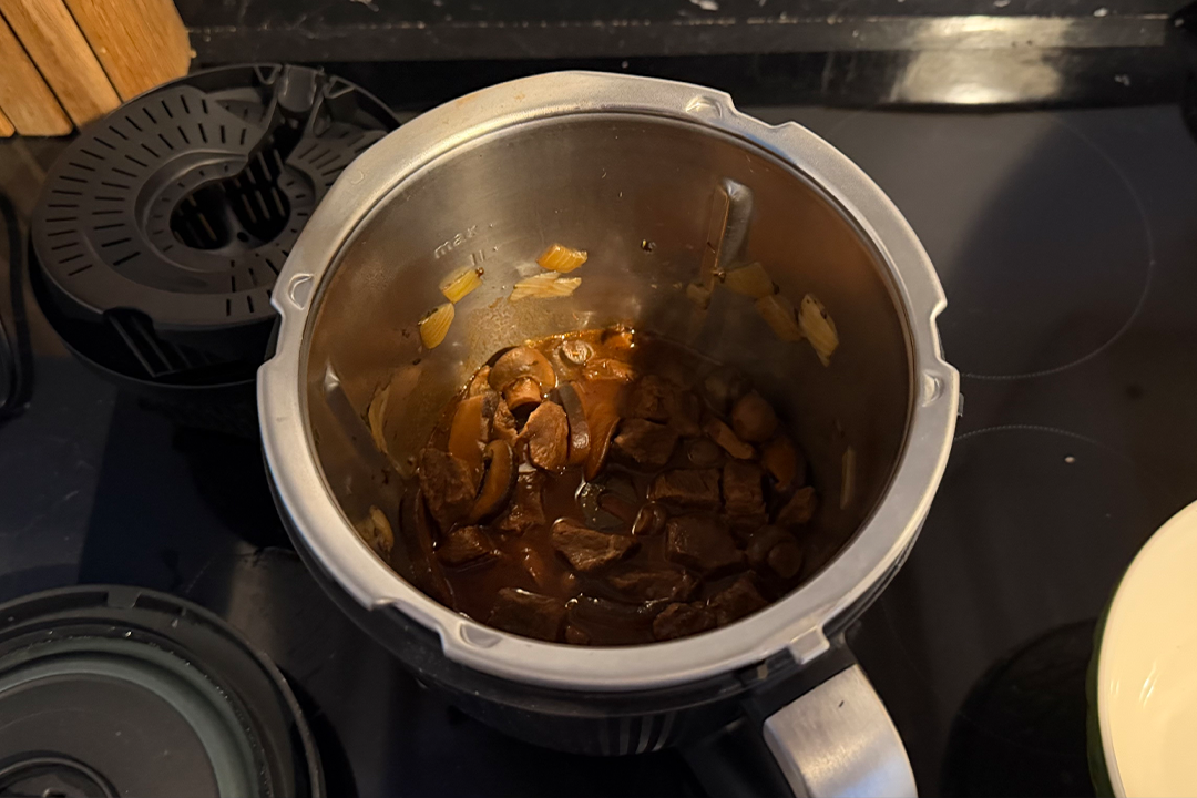 It’s a bulky machine but can be used as a processor, sous vide, slow cooker and more (Rachael Penn/The Independent)