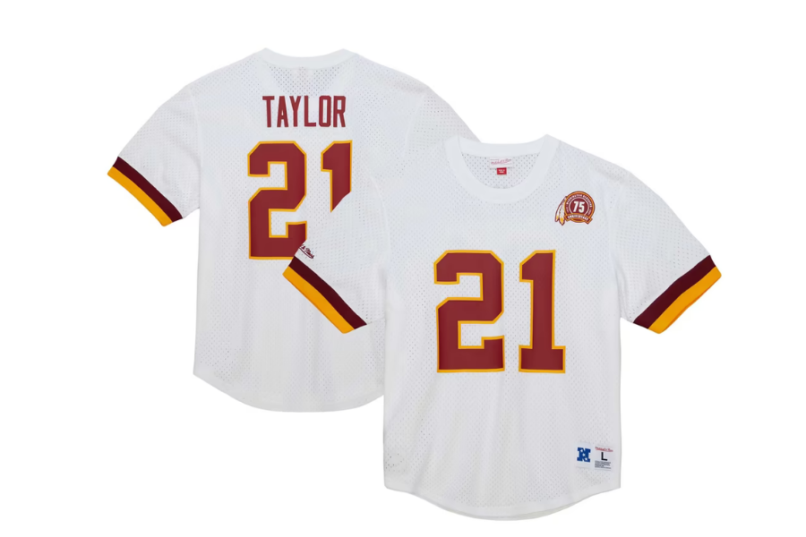 The sold-out collection includes T-shirts and a replica jersey honoring Redskins-era players