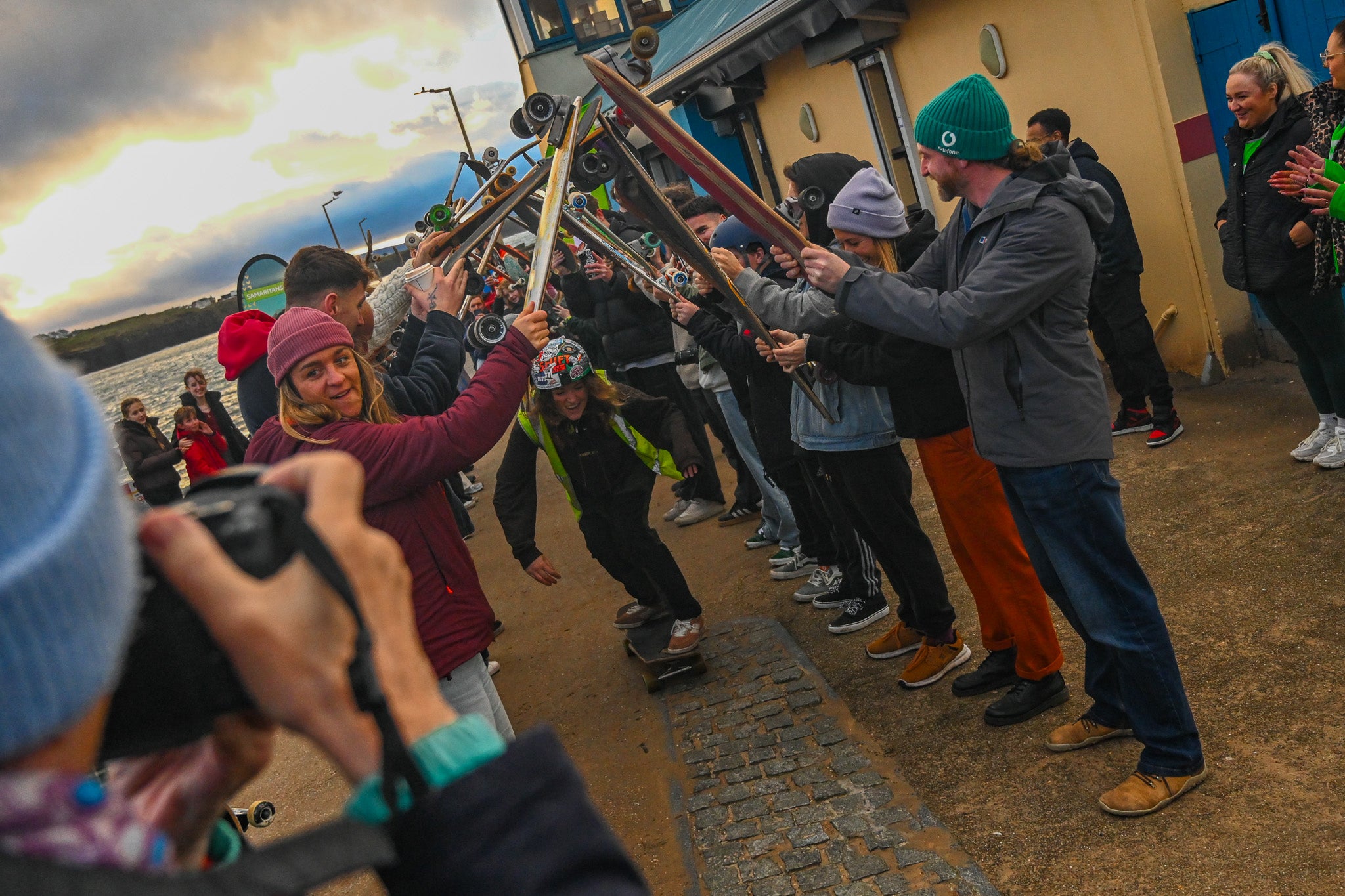 Gilmour skating to the finish line in Ireland