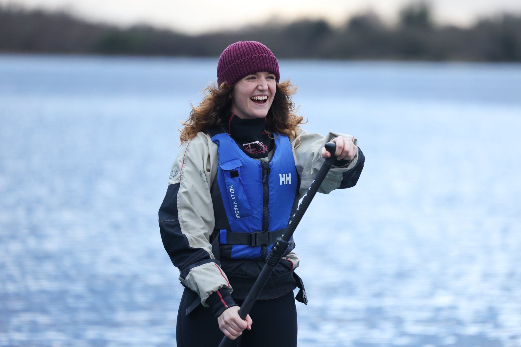 Gilmour's latest challenge is paddleboarding the width of Ireland (Emilija Jefremova)