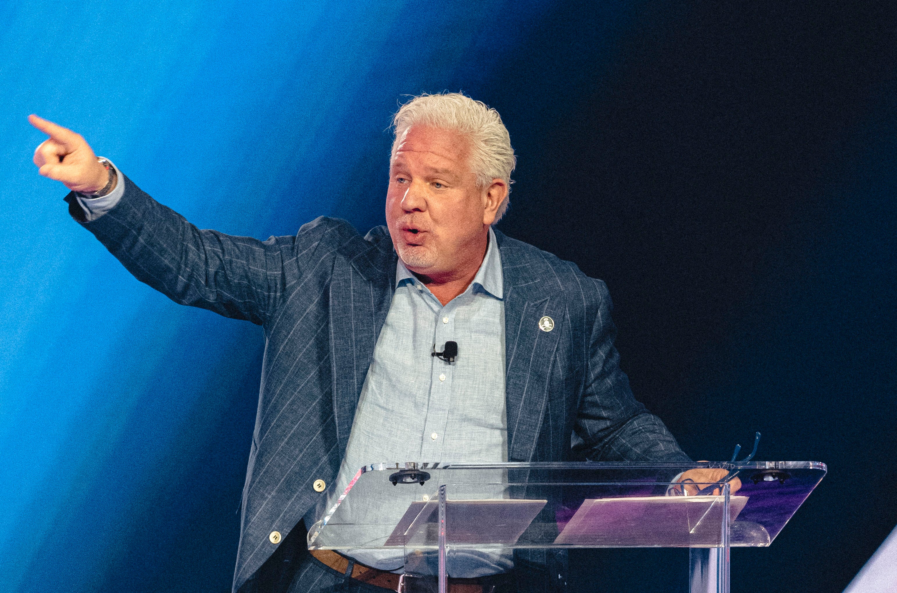 Conservative political commentator Glenn Beck asked Trump to reduce federal regulations on ranchers and farmers’ ability to process their own meat (AFP/Getty)