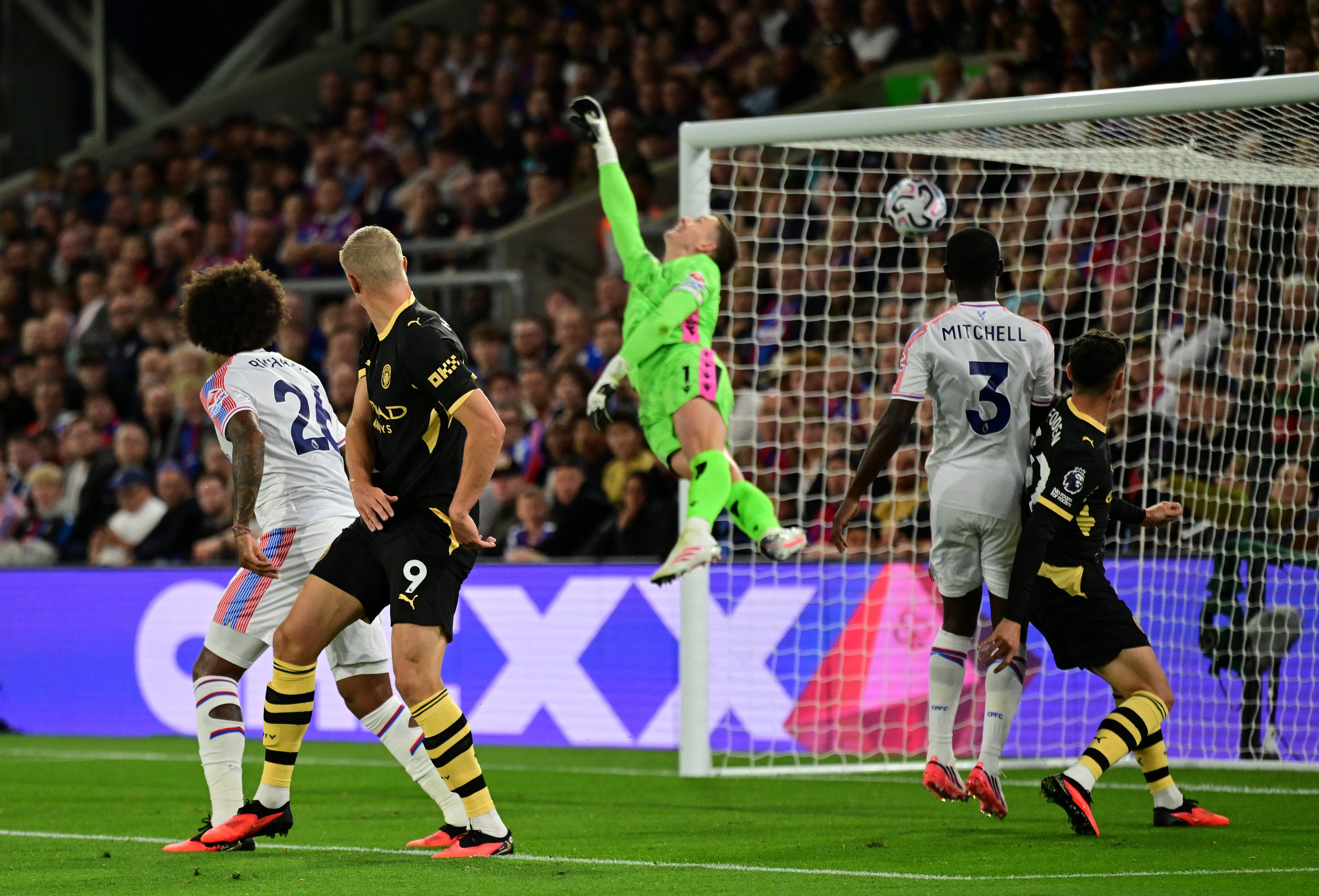 Haaland's header sailed over a helpless Henderson as City opened the scoring
