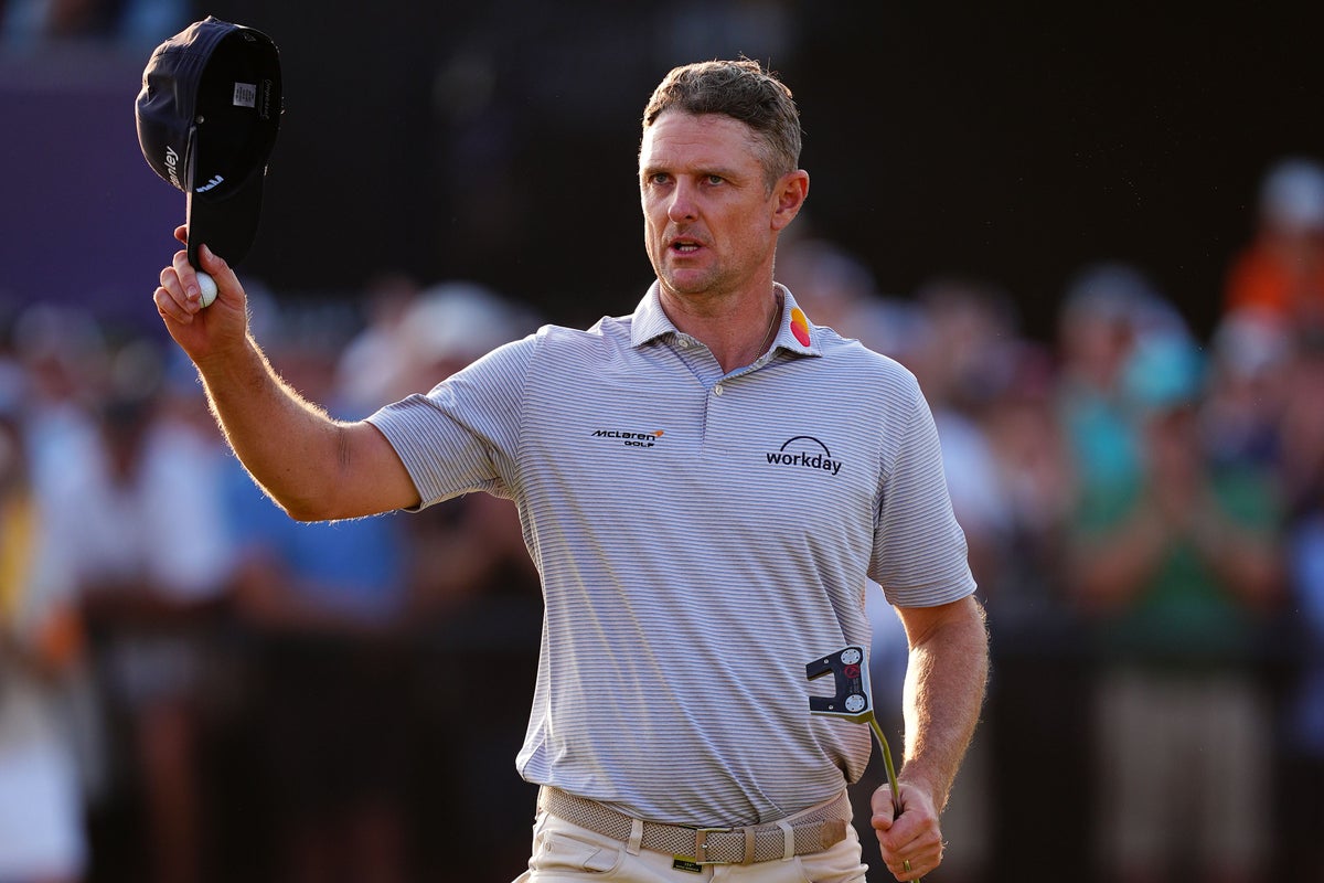Justin Rose moves into contention after superb second round at Tour Championship