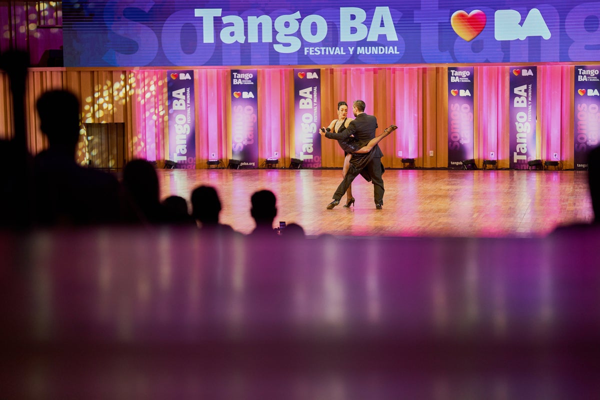 Backstage preparations captured at Argentina’s annual Tango Championship