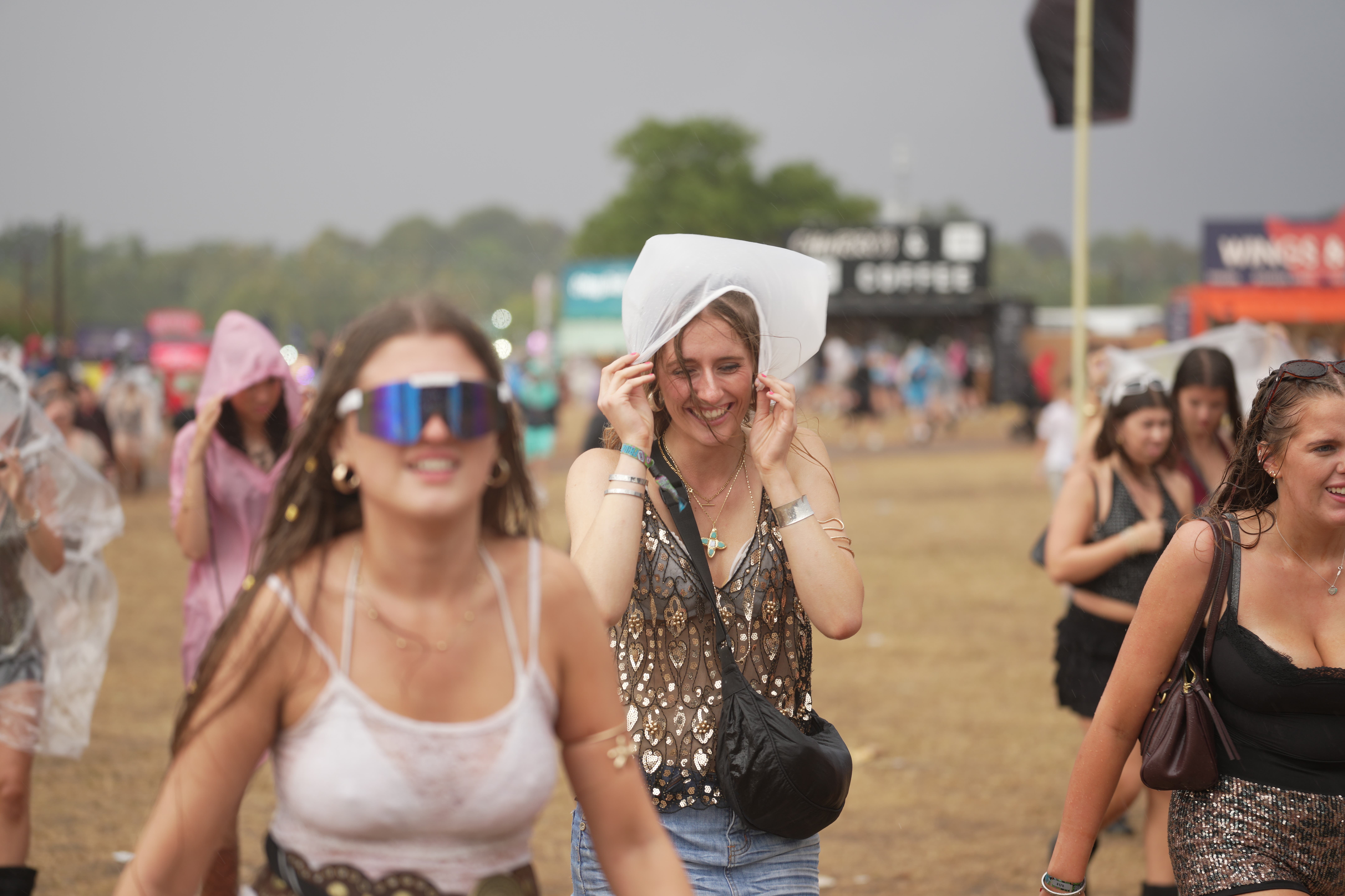 Reading and Leeds festivalgoers are likely to face more rain (Jeff Moore/PA)