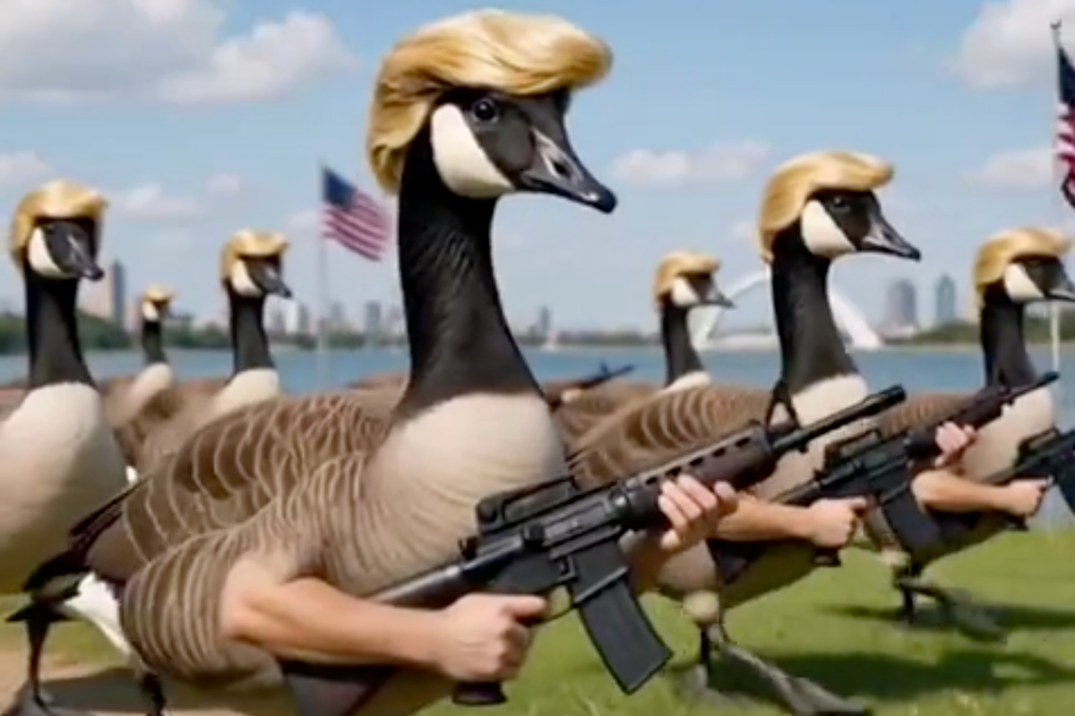 Trump, 'Donald Ducks' ordusu tarafından korunan 'Lake America'nın yapay zeka videosunu yayınladı