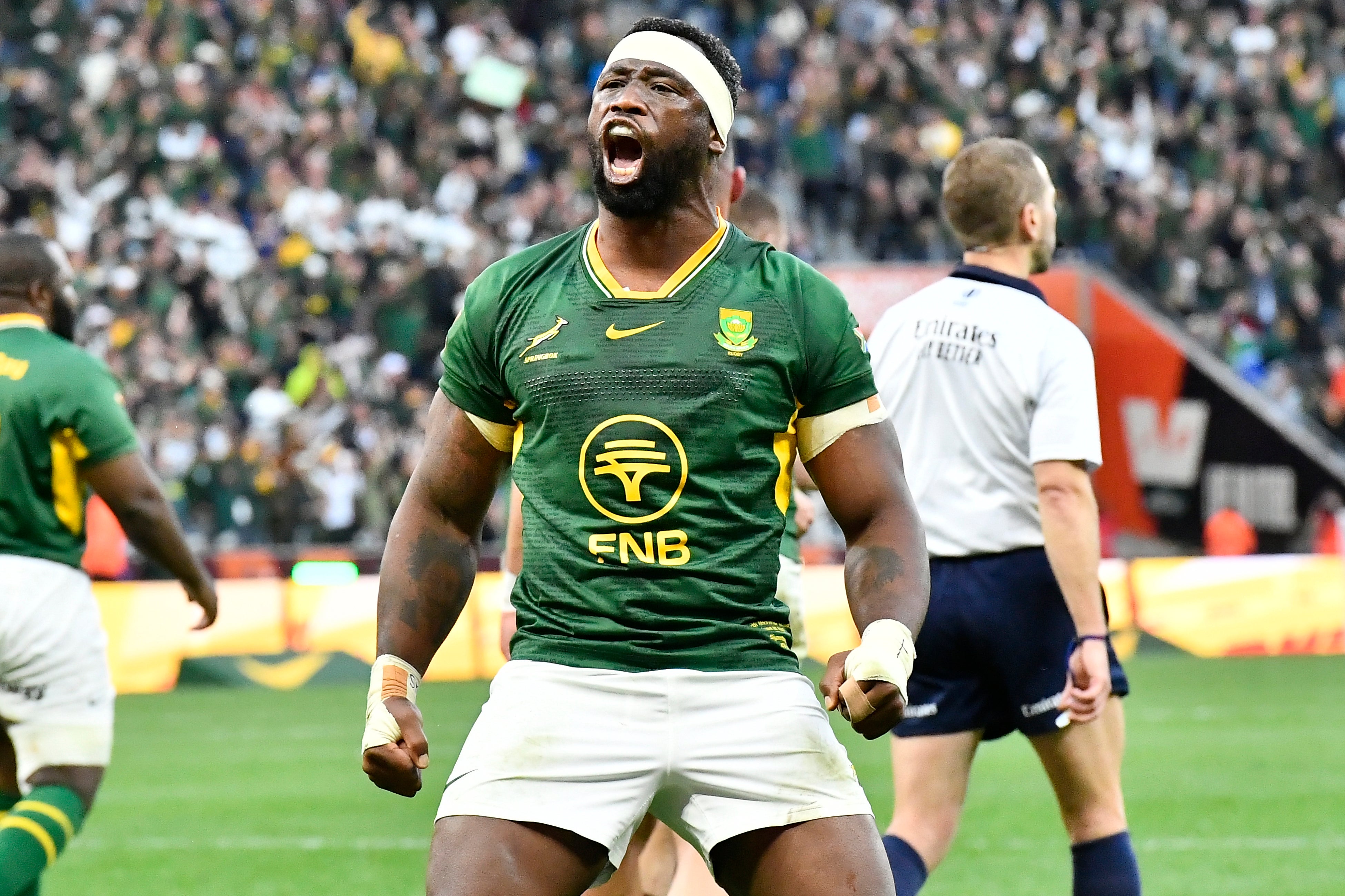 Siya Kolisi leads South Africa (Getty)