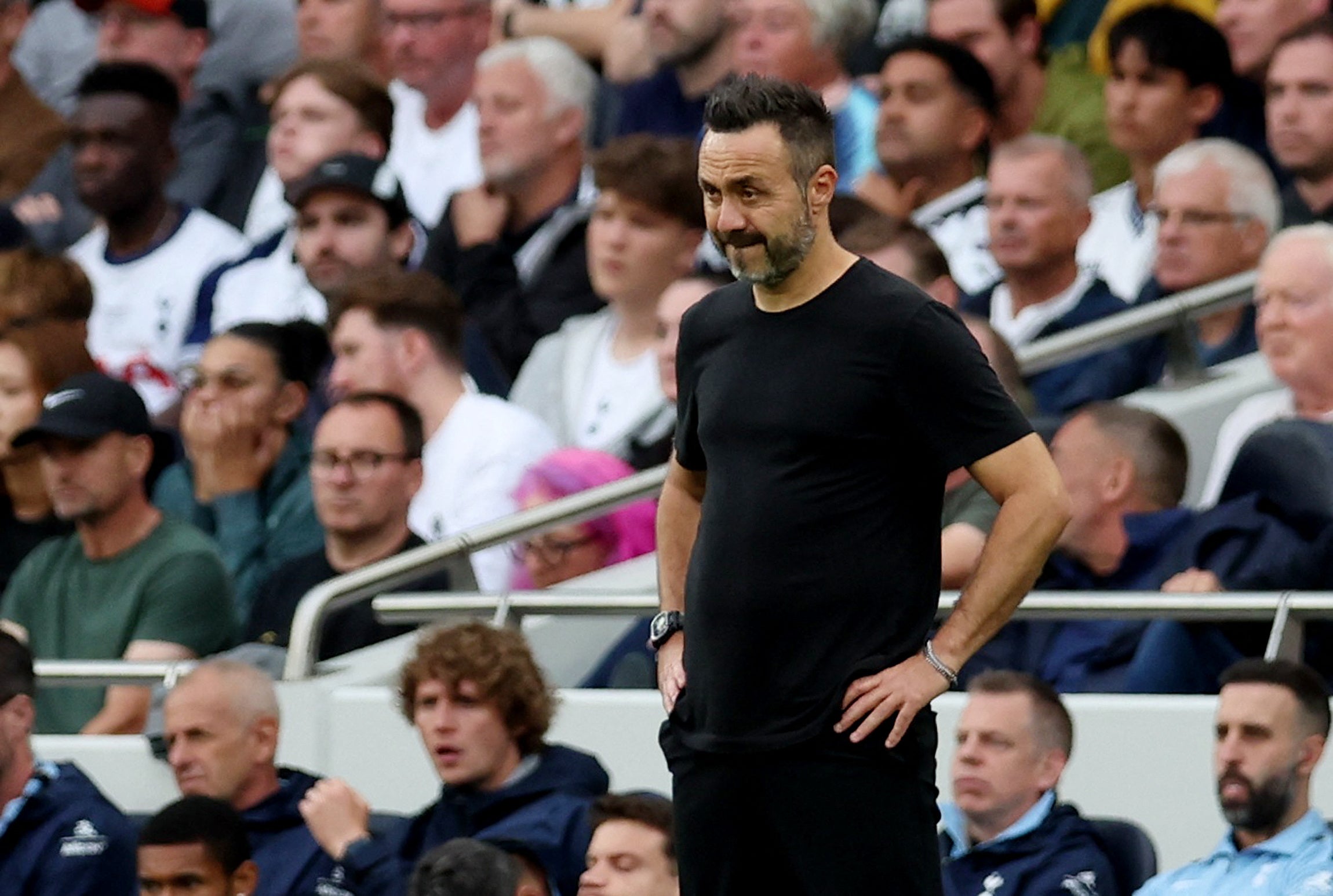 Roberto De Zerbi is not panicking after another defeat for Spurs