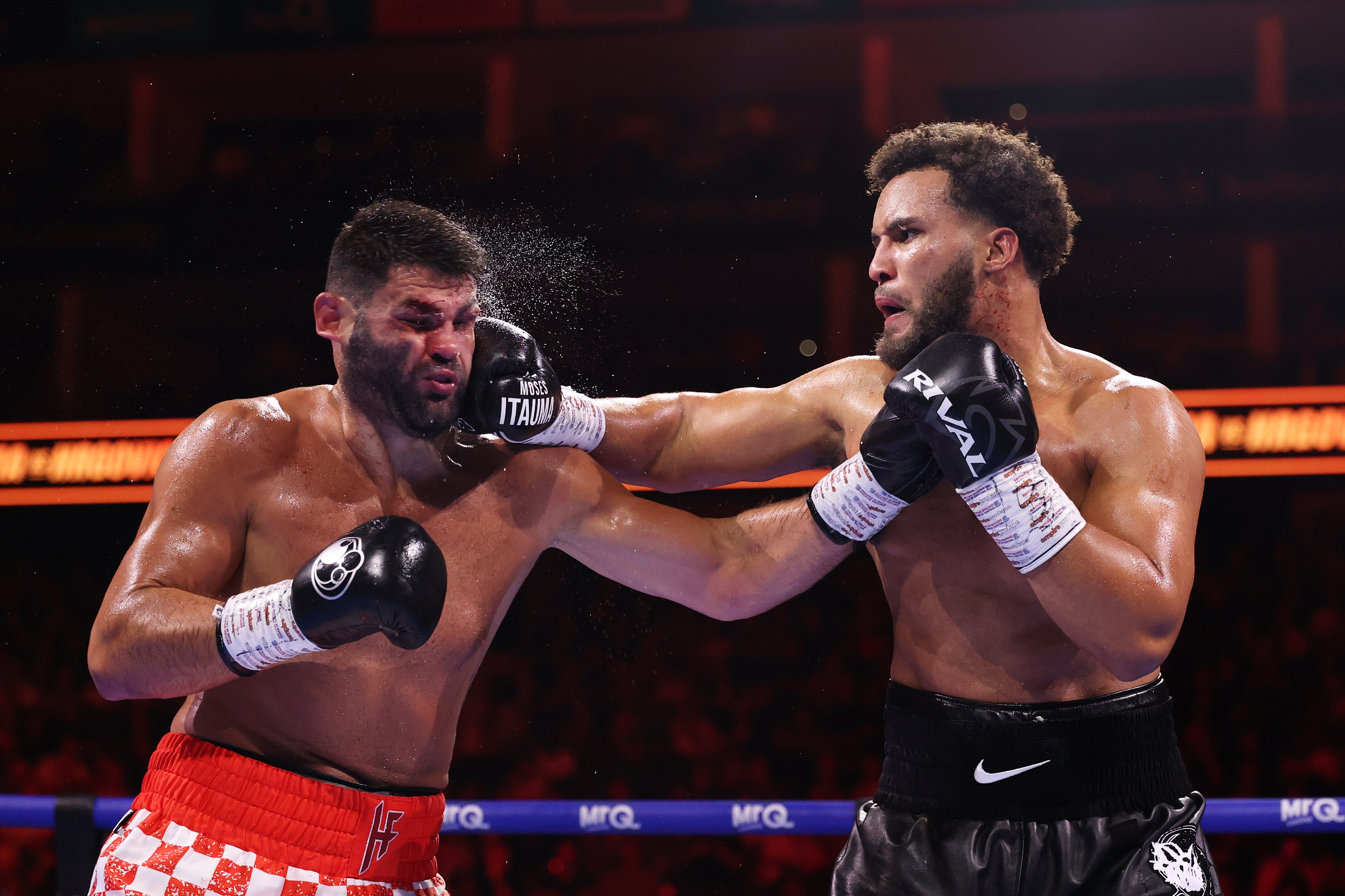 Moses Itauma dominated the early rounds against Filip Hrgovic