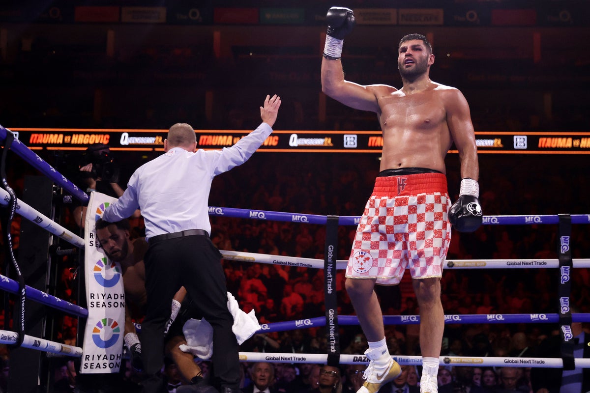 Britain’s Moses Itauma loses bruising heavyweight title fight to Filip Hrgovic