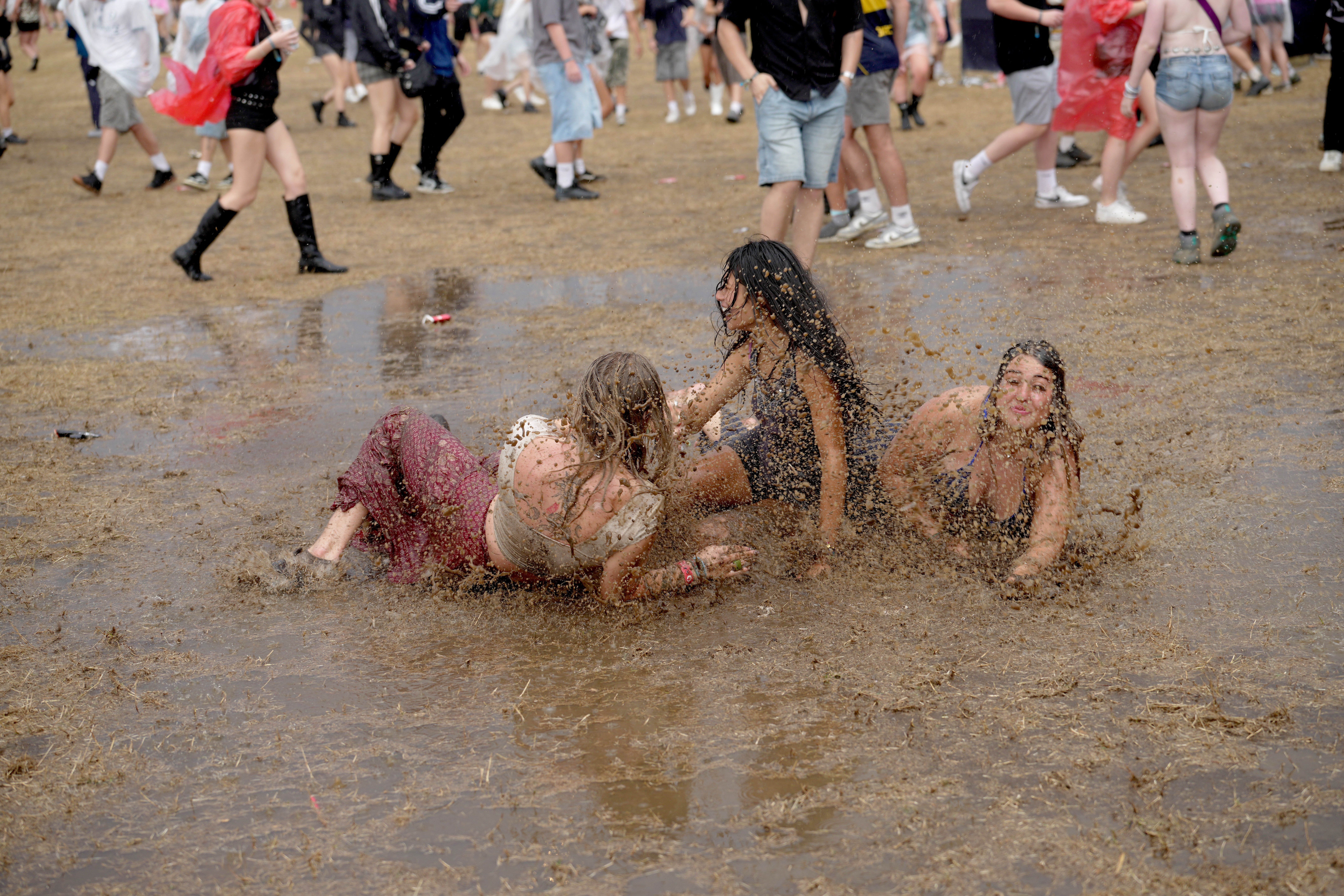 Music fans at Reading frolicked in the rain this weekend (Jeff Moore/PA)