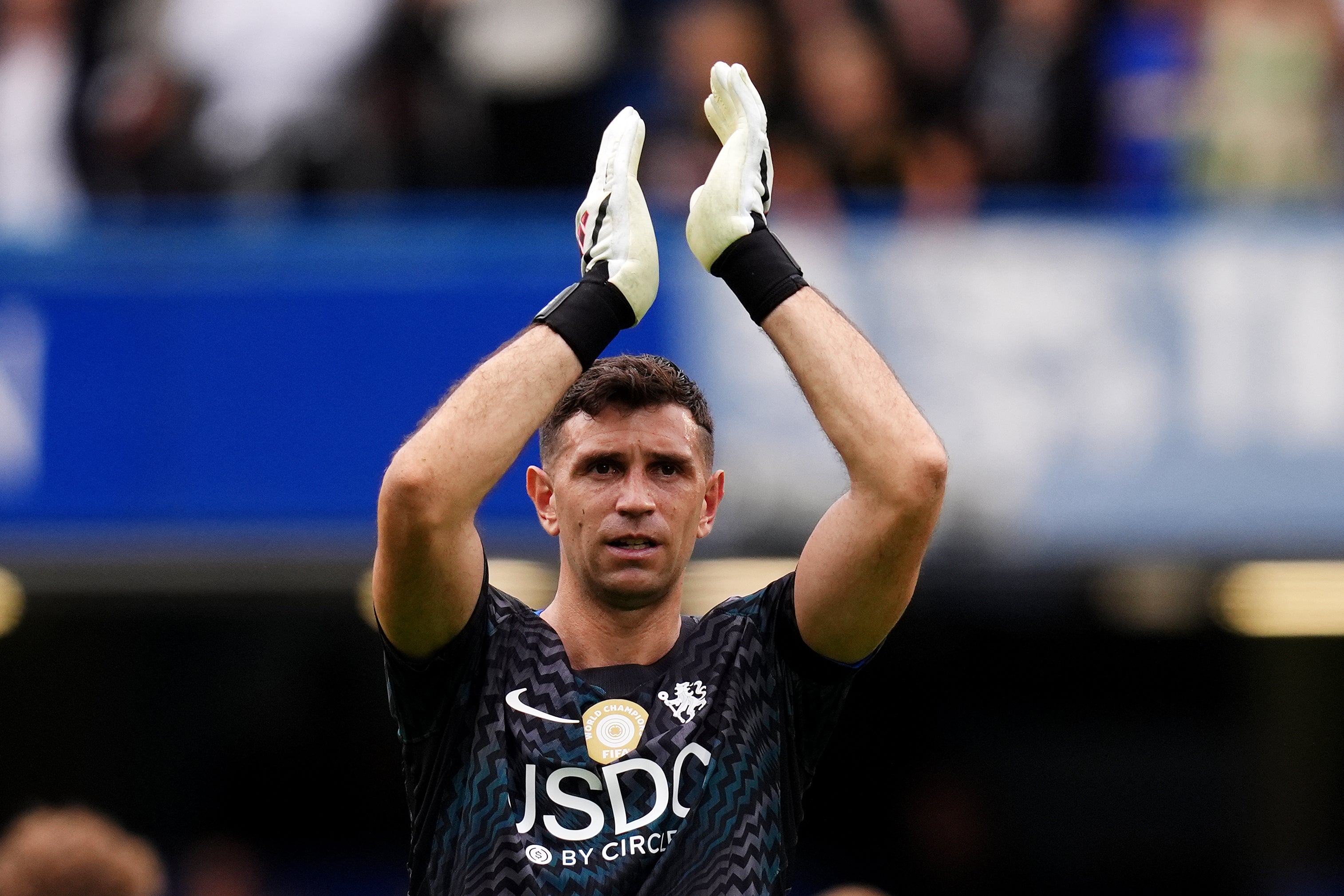 Chelsea goalkeeper Emiliano Martinez after the Premier League match against Brighton