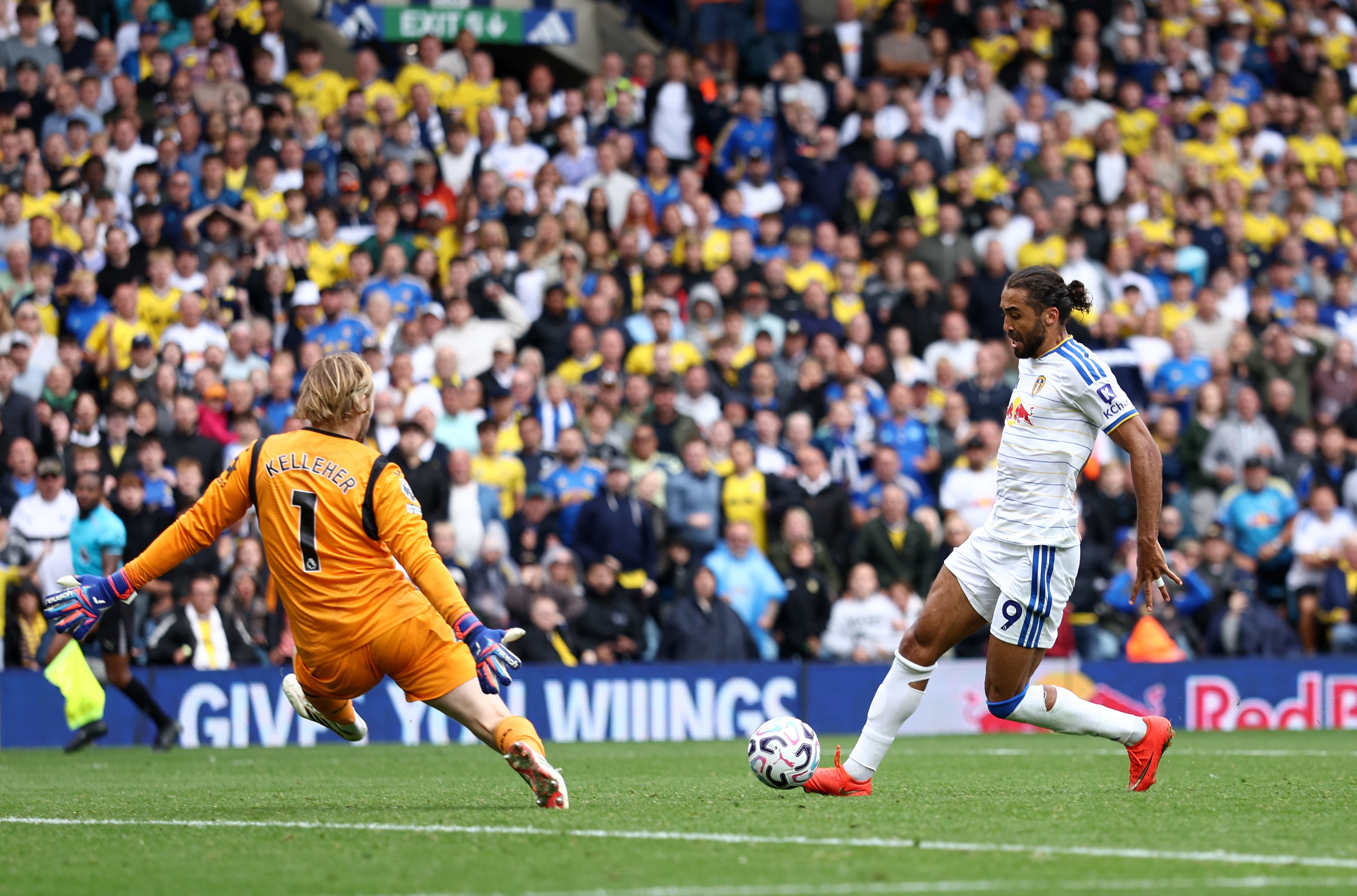 Dominic Calvert-Lewin salvaged a point for Leeds with a second half goal
