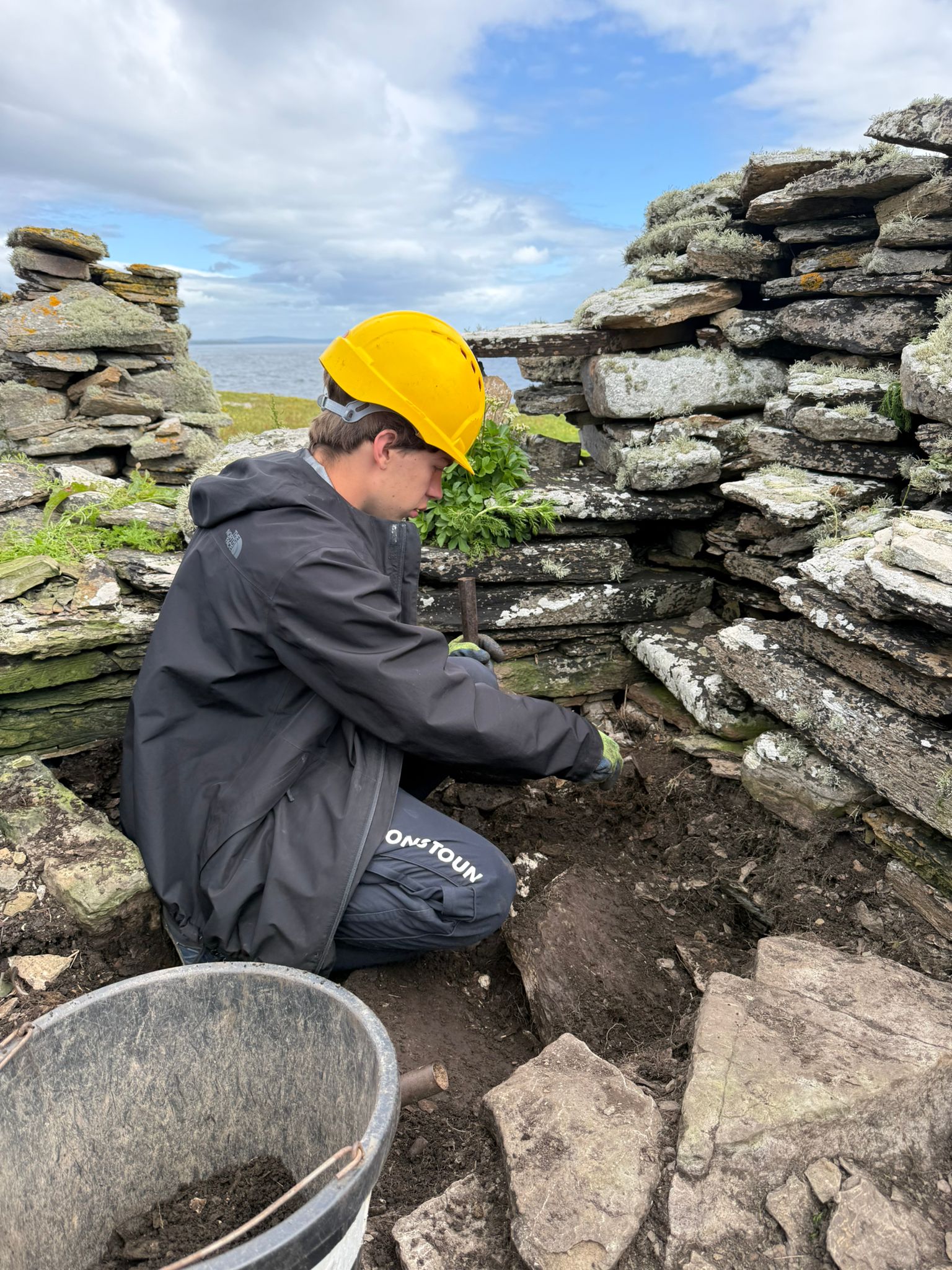The remains of what is thought to be a medieval Viking church about 1,000 years old discovered by a group of students on an uninhabited Scottish island