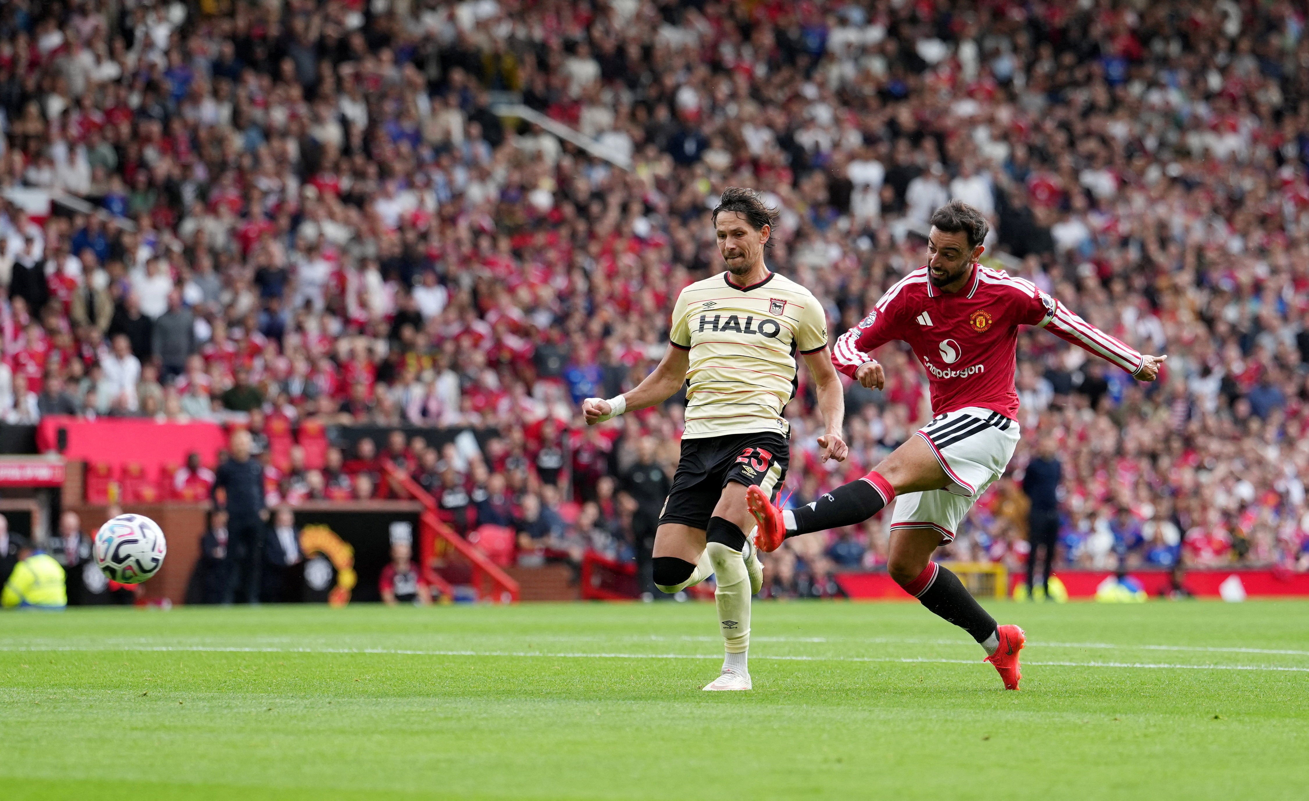 Bruno Fernandes got the equaliser before scoring again from the penalty spot
