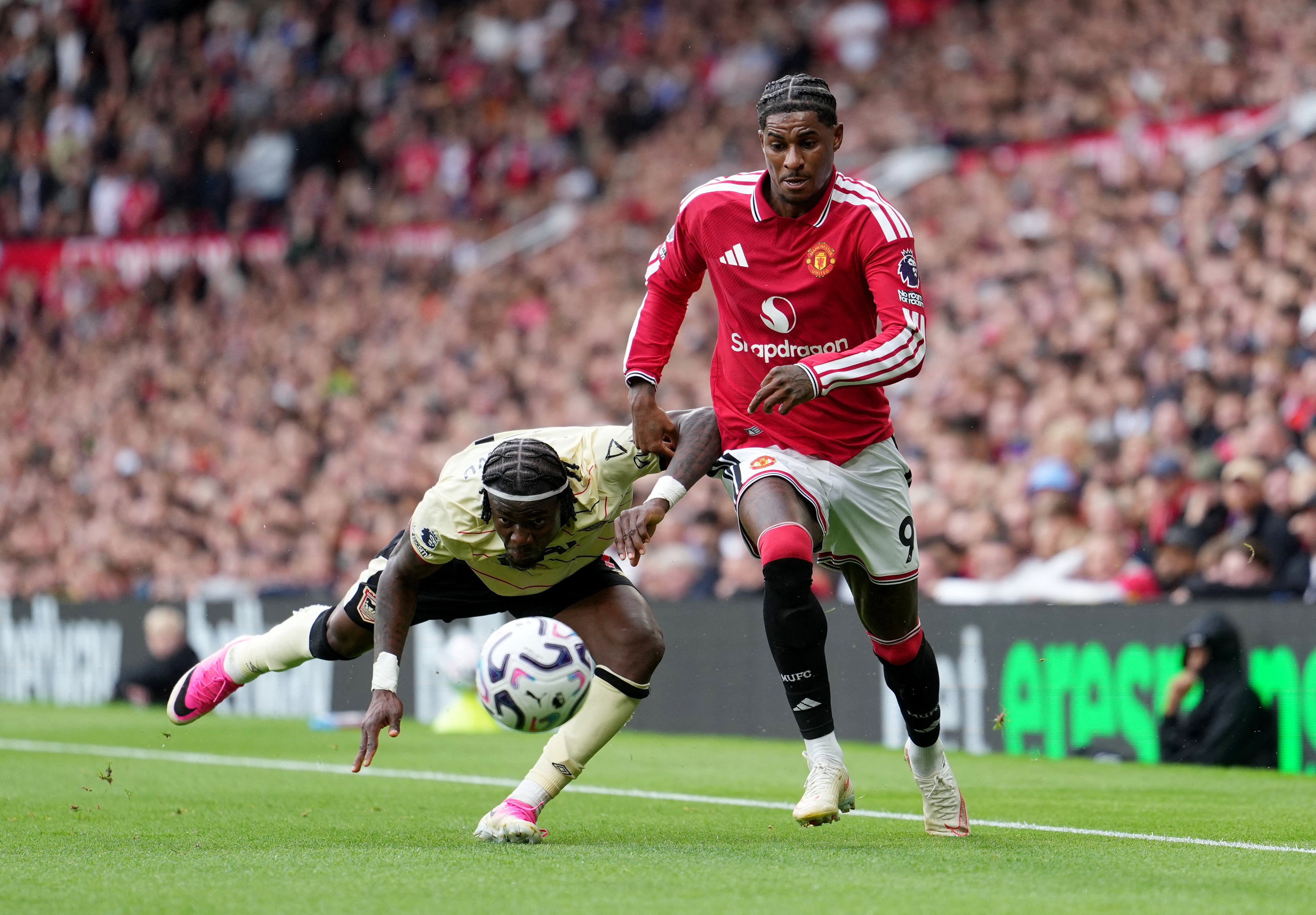 Marcus Rashford had a fine outing for the hosts having been awarded a starting berth