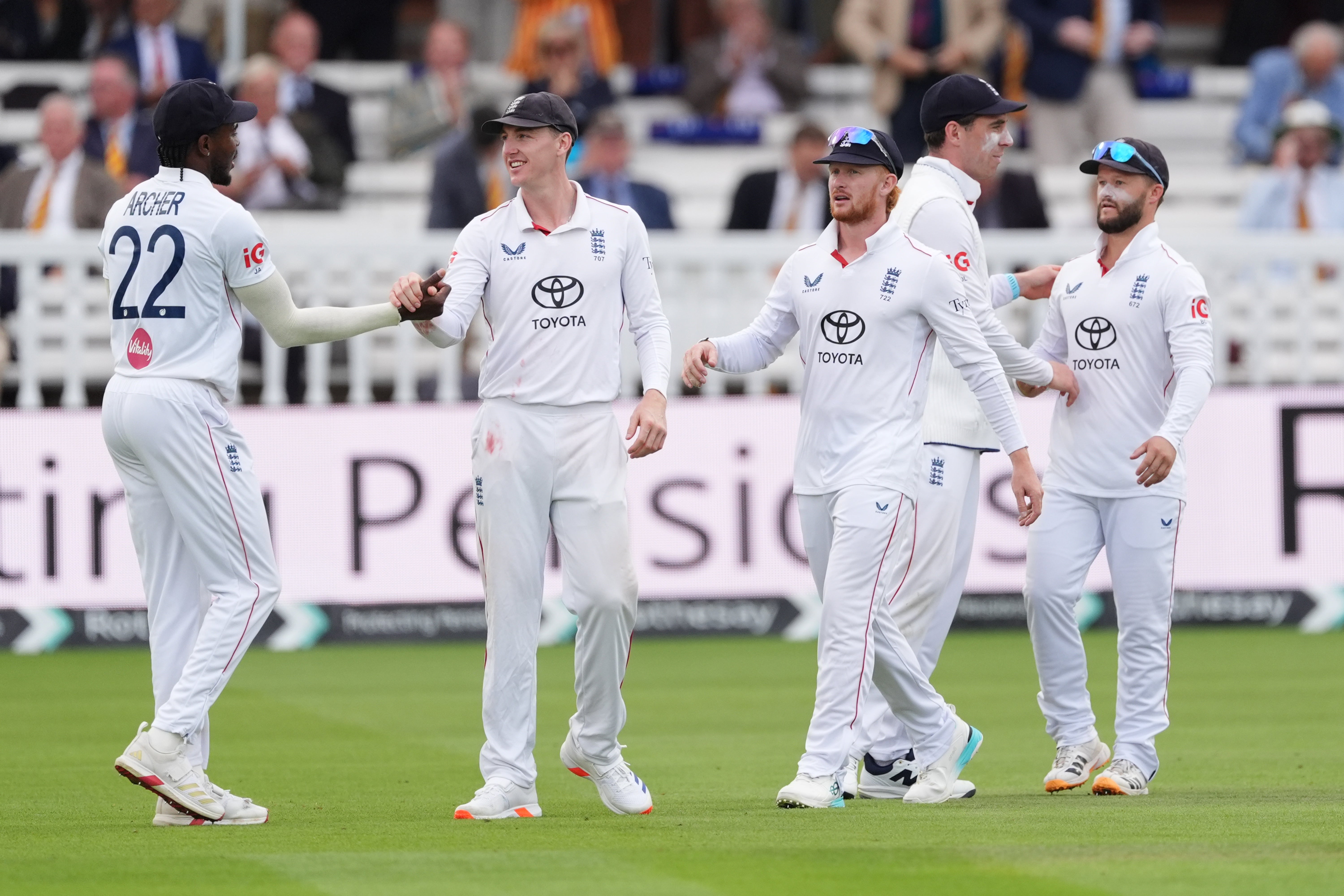 England beat Pakistan at Lord’s to wrap up the series (Ben Whitley/PA).