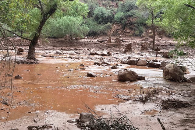<p>Quince personas continúan desaparecidas tras las inundaciones repentinas registradas el 28 de agosto en el Parque Nacional del Gran Cañón </p>
