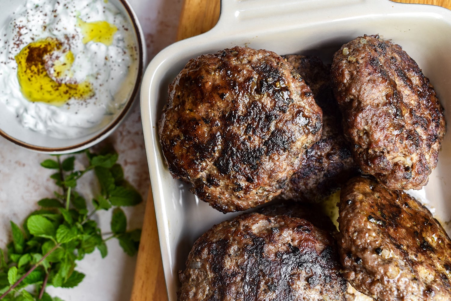 Jenny Chandler’s lamb burgers get their warmth from baharat spice