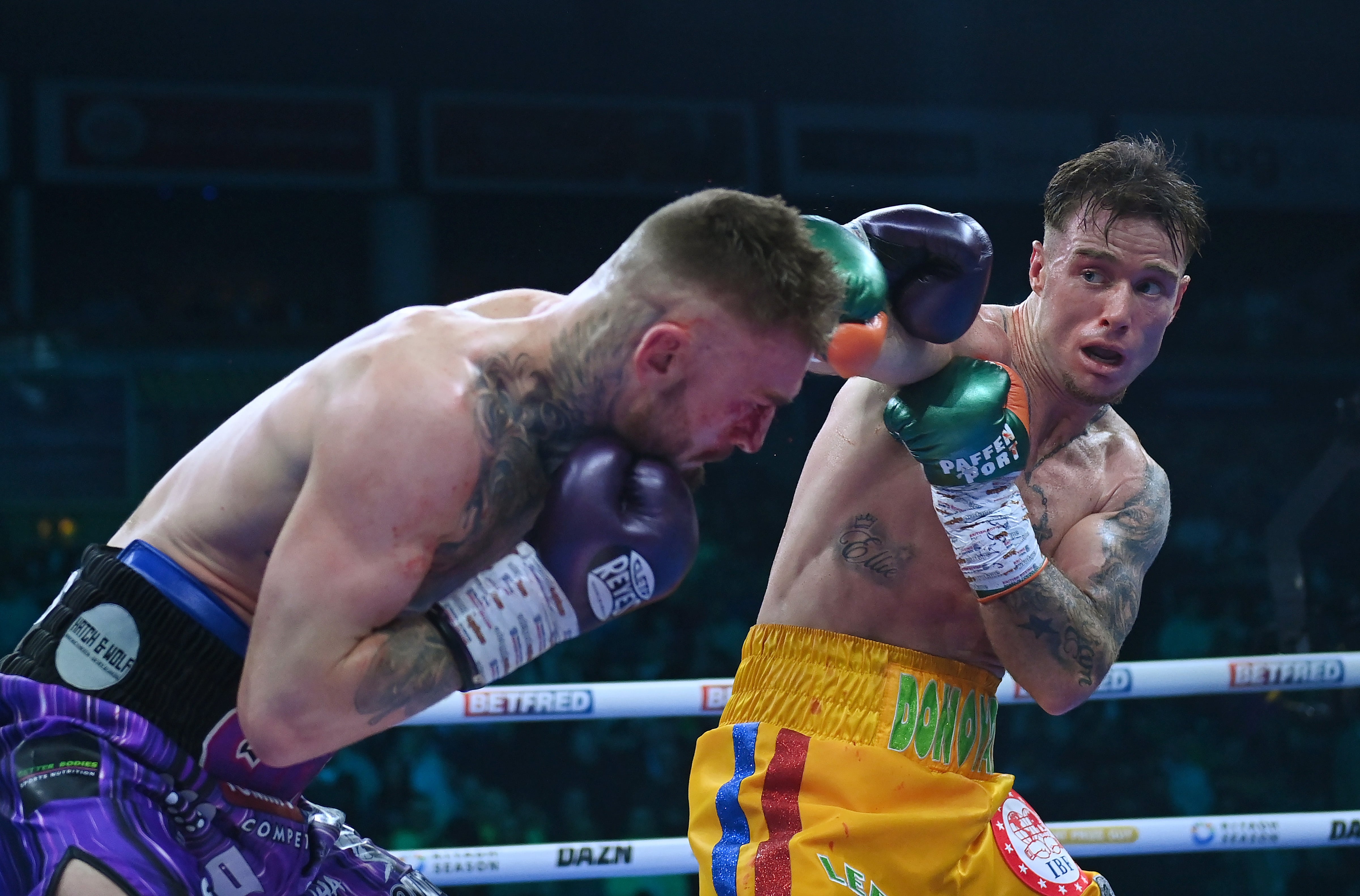 Paddy Donovan (right) aims to bounce back from two straight losses to Lewis Crocker
