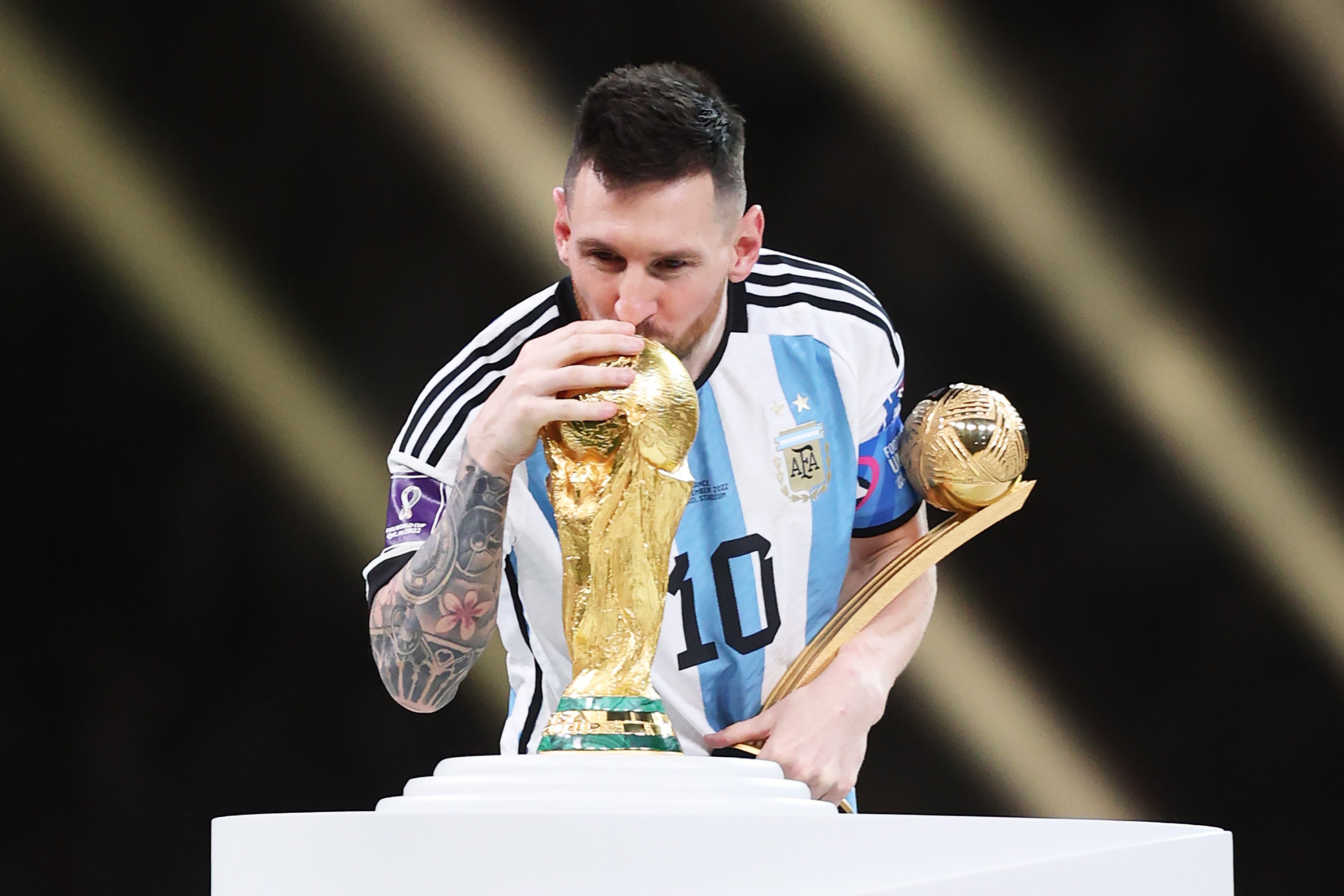 Messi ended his long quest to win the World Cup in 2022