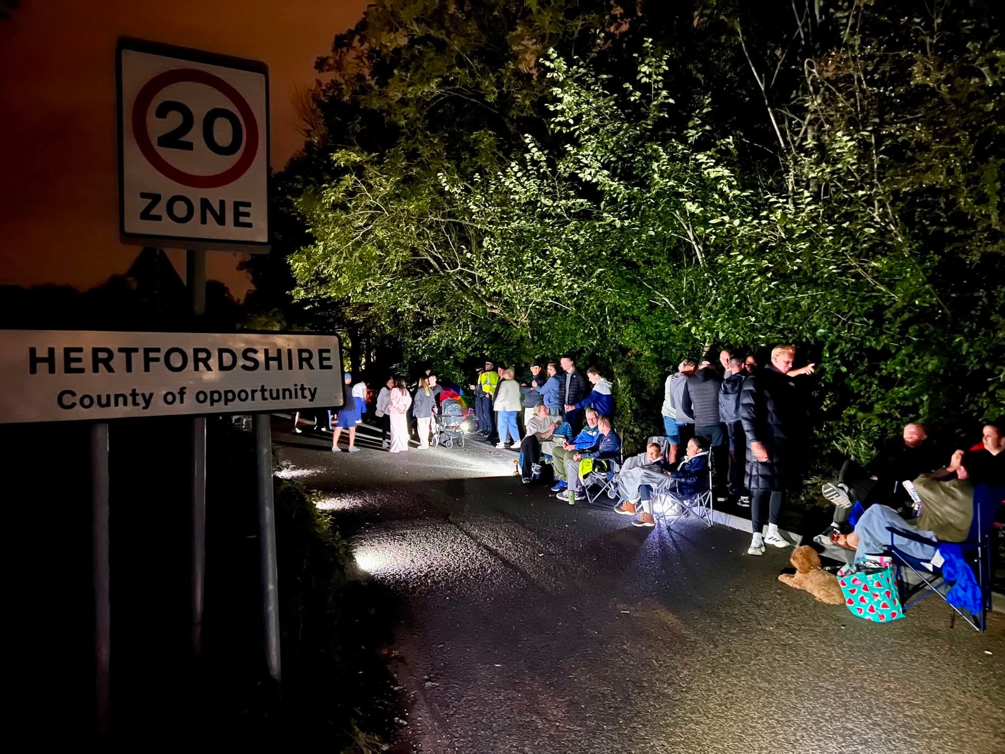 Hundreds of villagers turn up with camp chairs to stop unauthorised work at wildlife spot