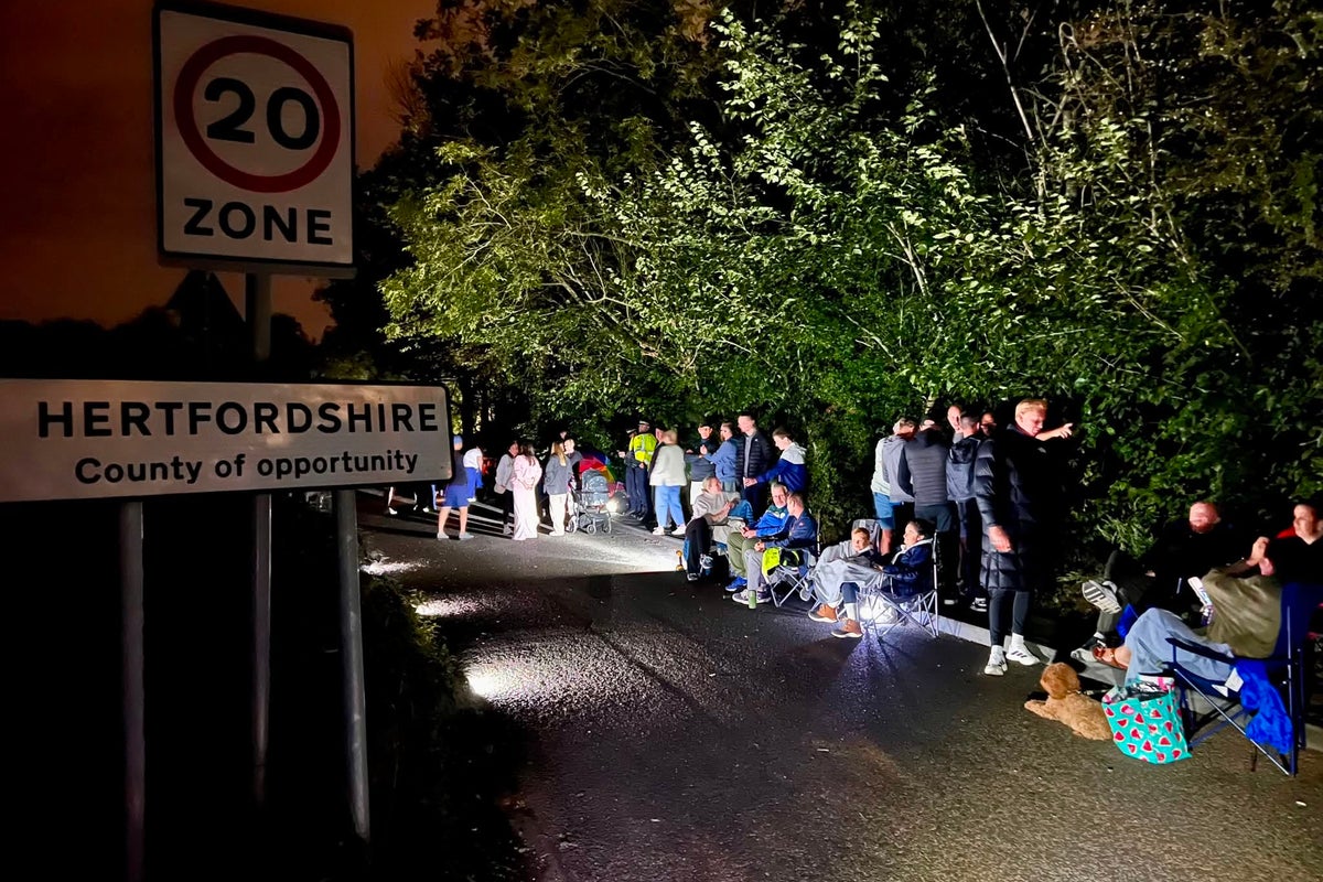 Hundreds of villagers turn up with camp chairs to stop unauthorised work at wildlife spot