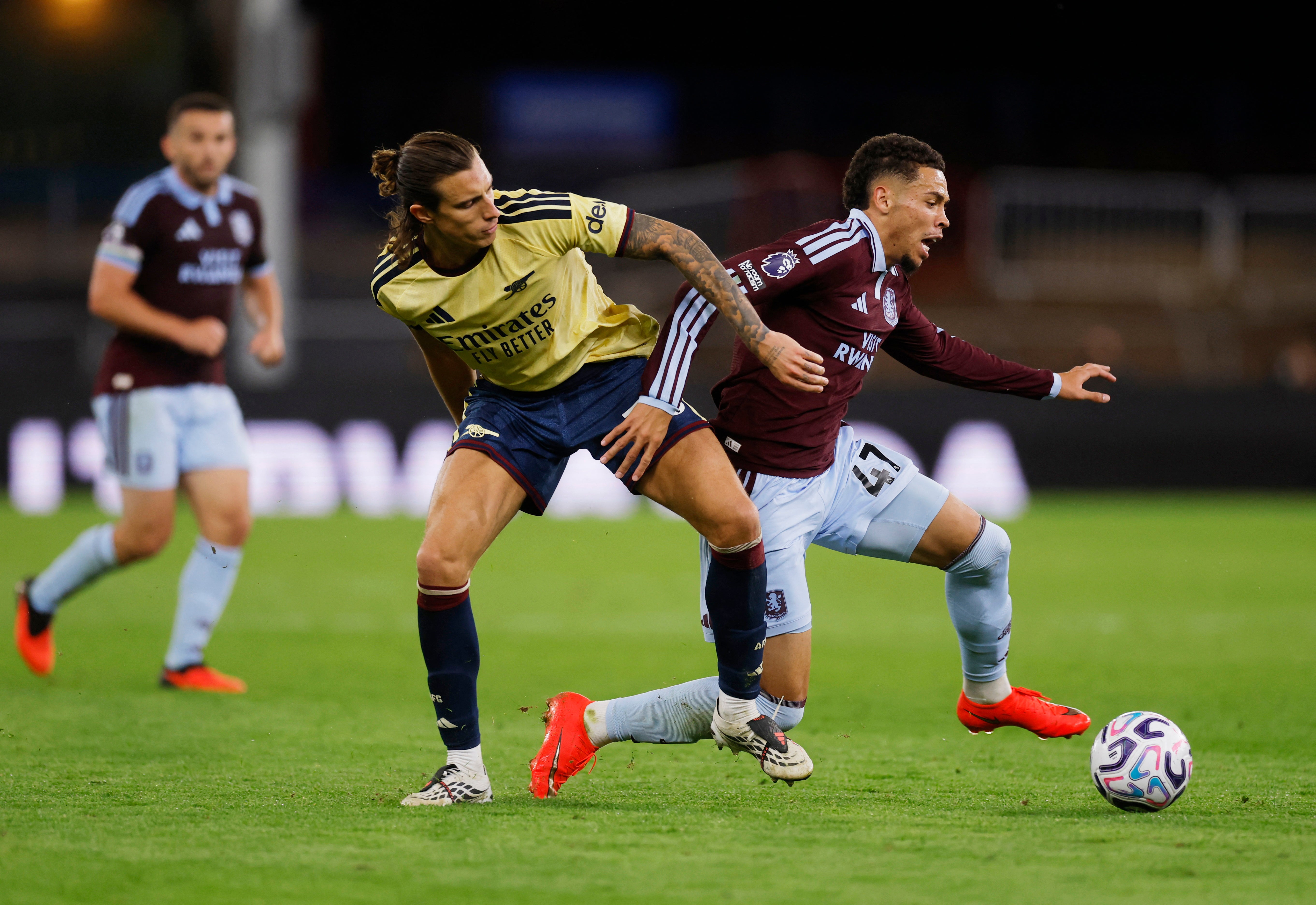 The buccaneering Calafiori provided the breakthrough with his low cross for Saka’s winner