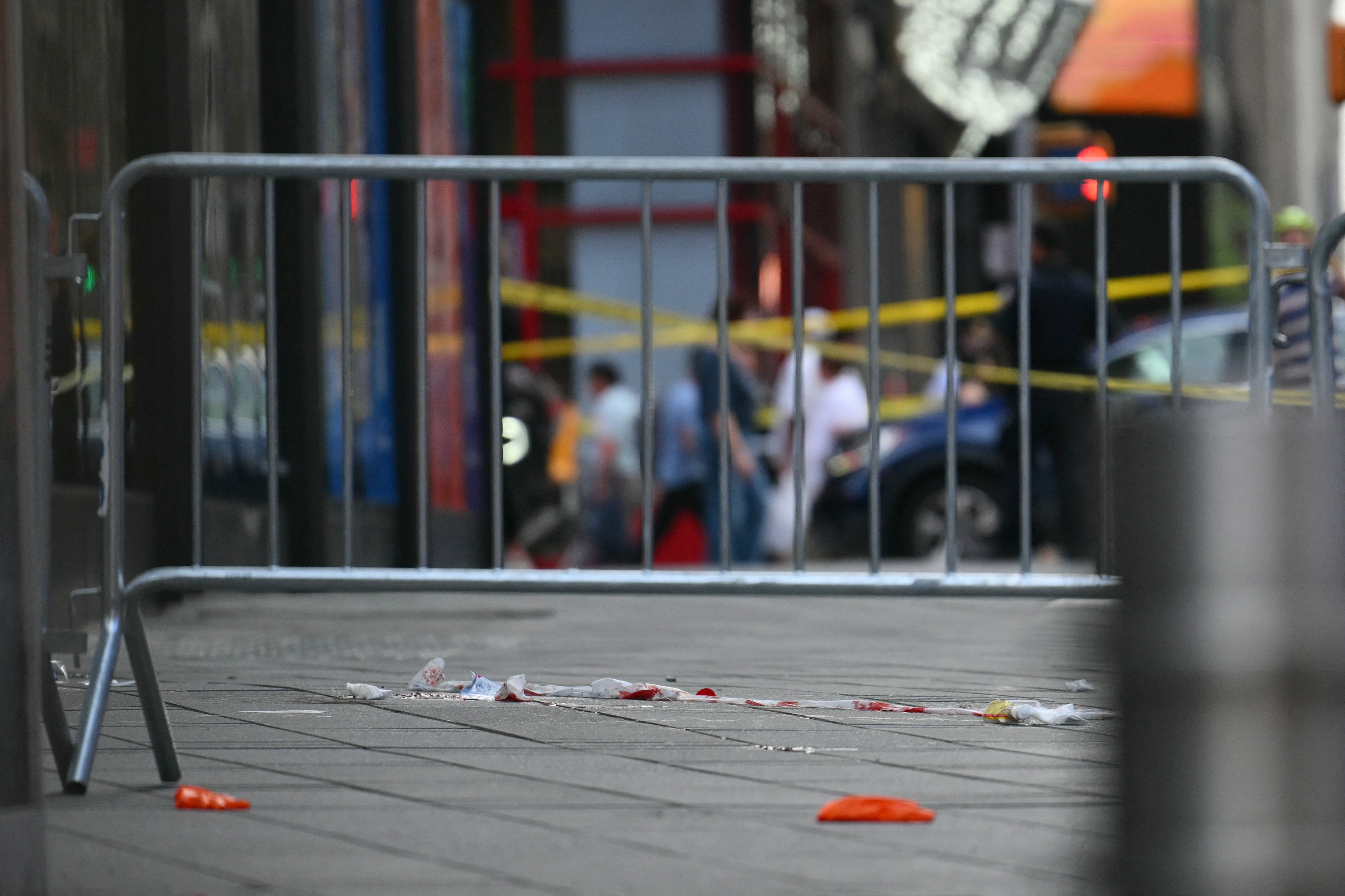 Pamela Cisneros, a 49-year-old Queens resident armed with two knives, stabbed a 68-year-old man and a 32-year-old woman just before 4:30 p.m. ET on Monday, according to police