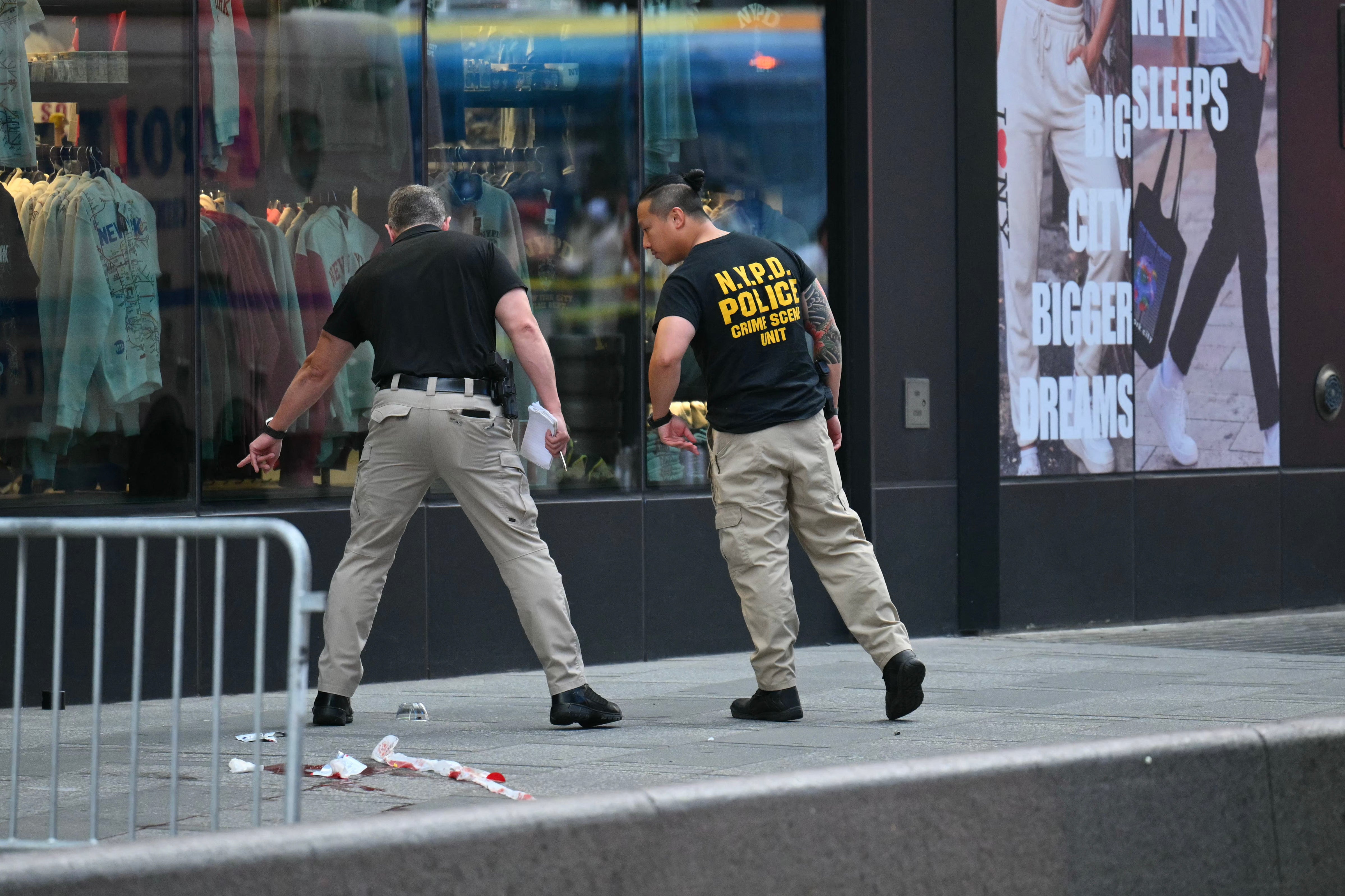 When officers confronted Cisneros, she refused to put down the knives, allegedly telling them, ‘I’m not dropping anything, I would rather kill both of you’