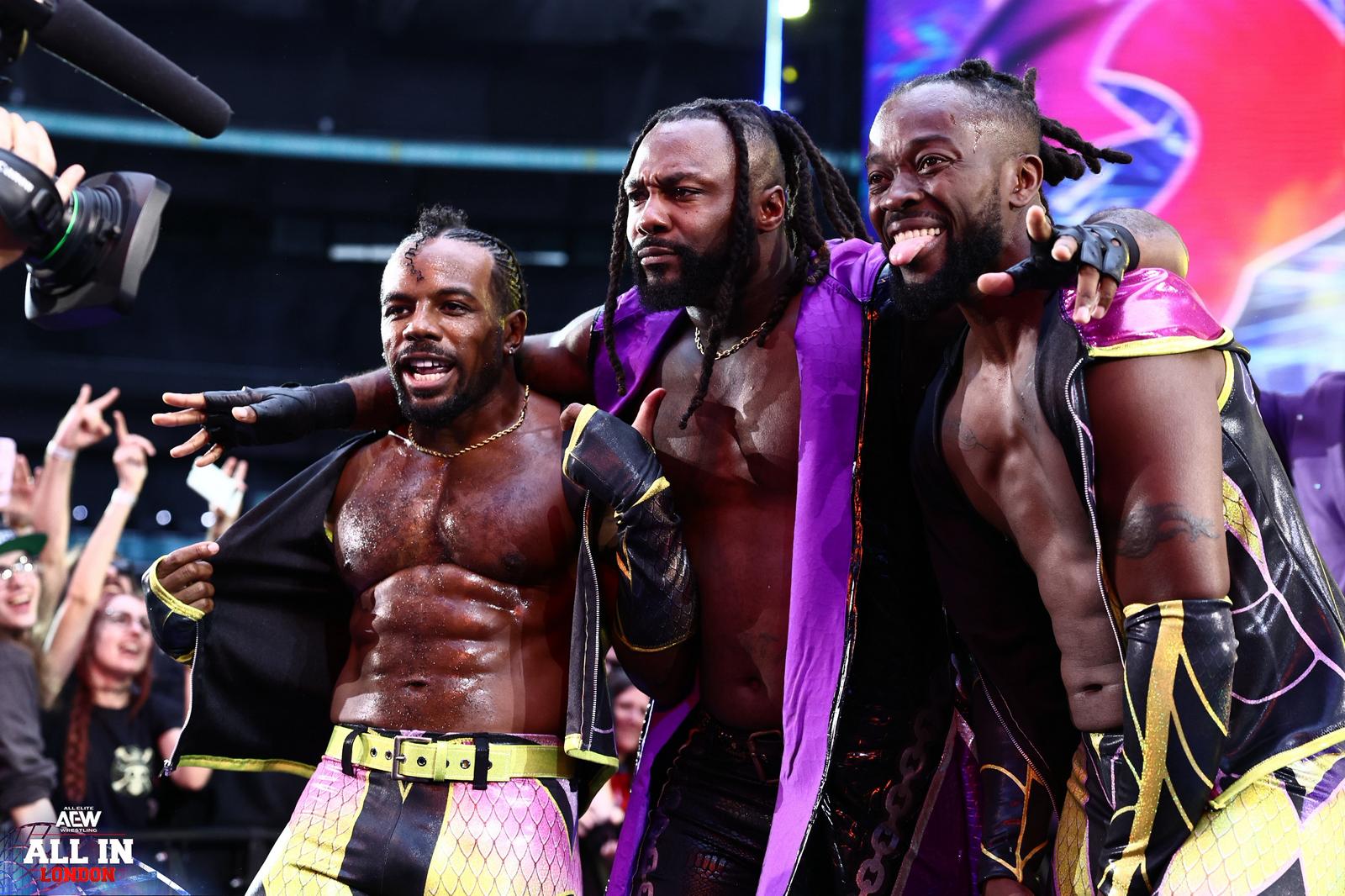 Kofi (right) and Austin Creed (left), the New Level, debuted at All In
