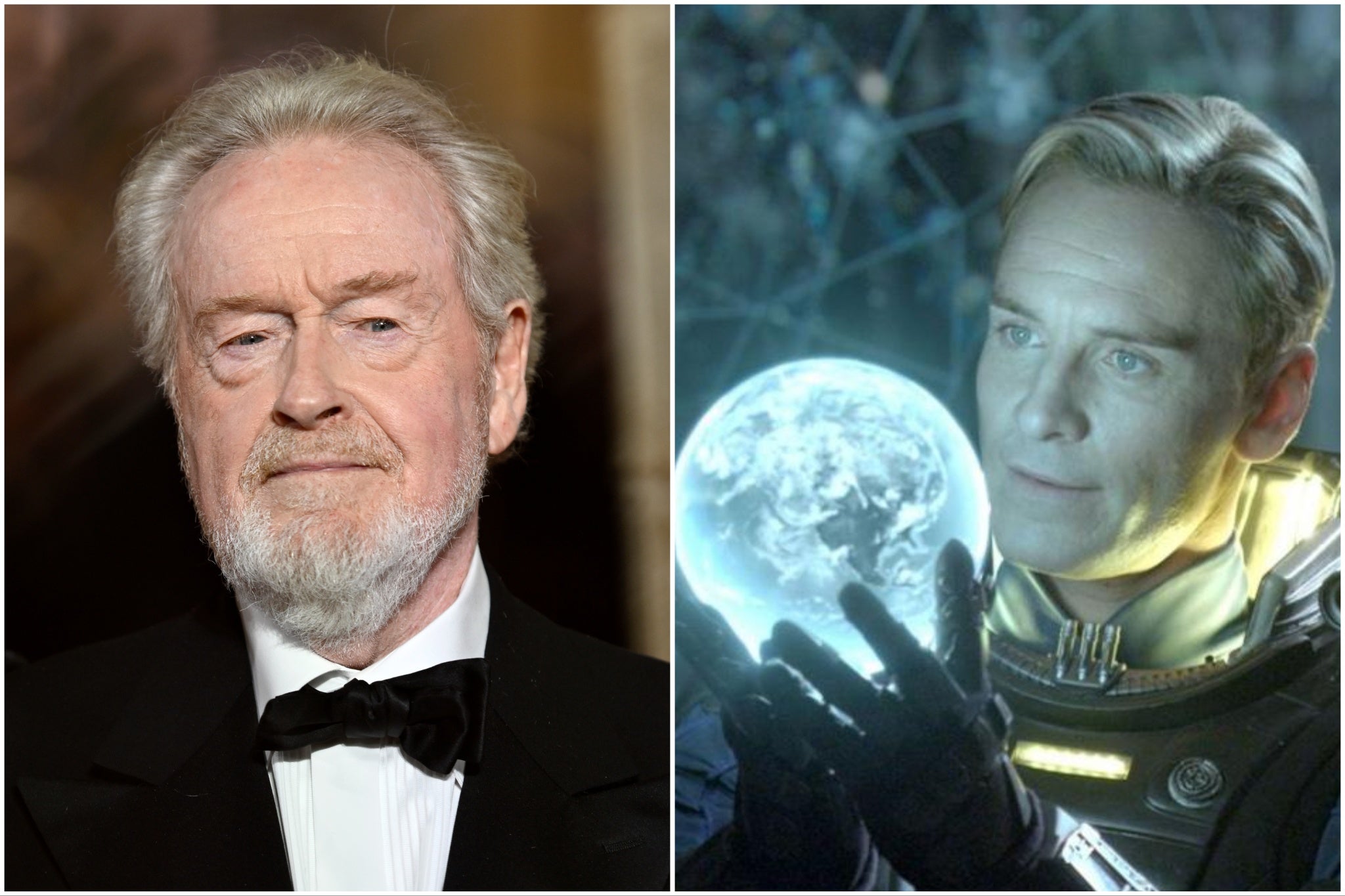 Ridley Scott directed Michael Fassbender in 'Prometheus'