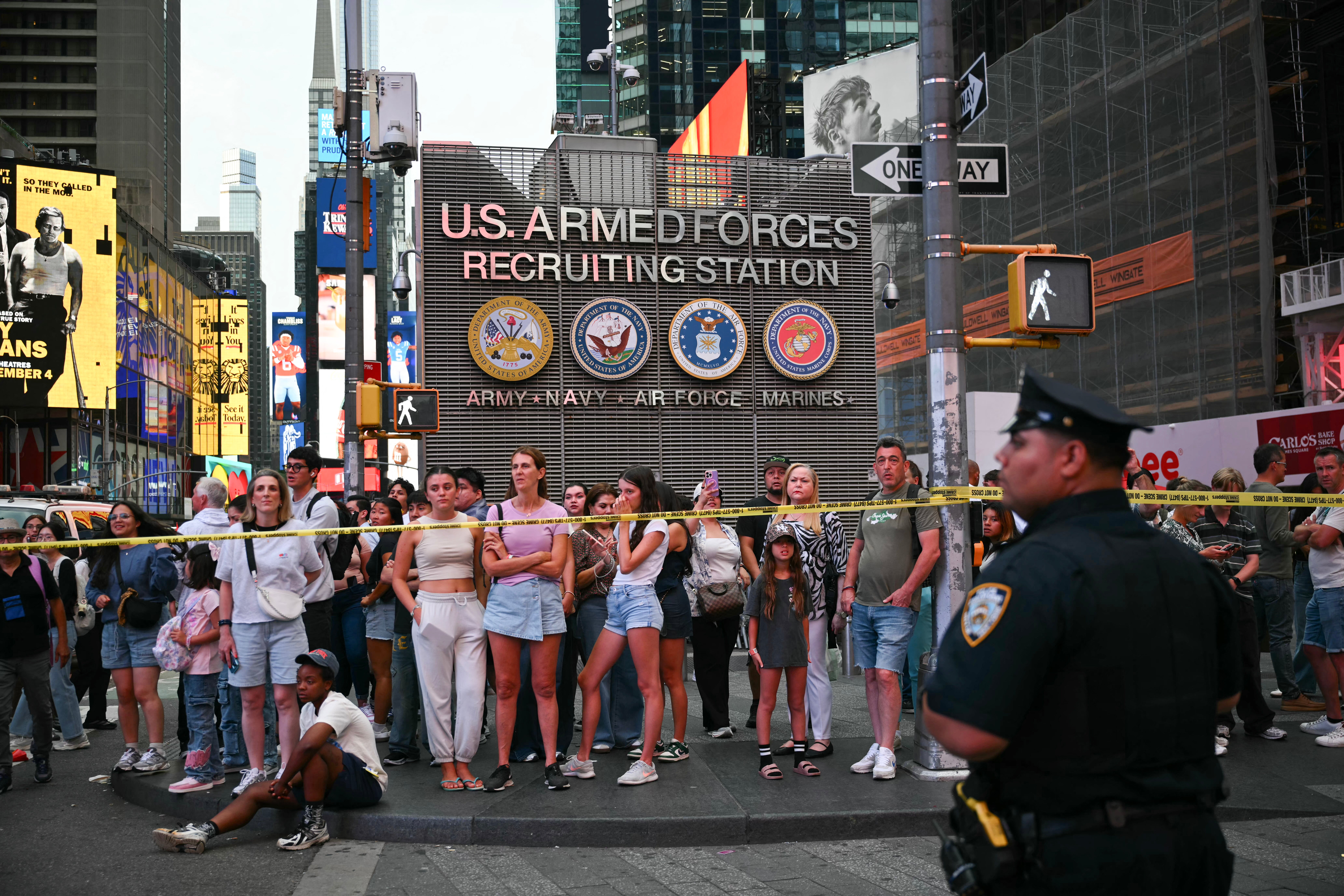 The attack happened in one of the busiest and most heavily policed areas in New York