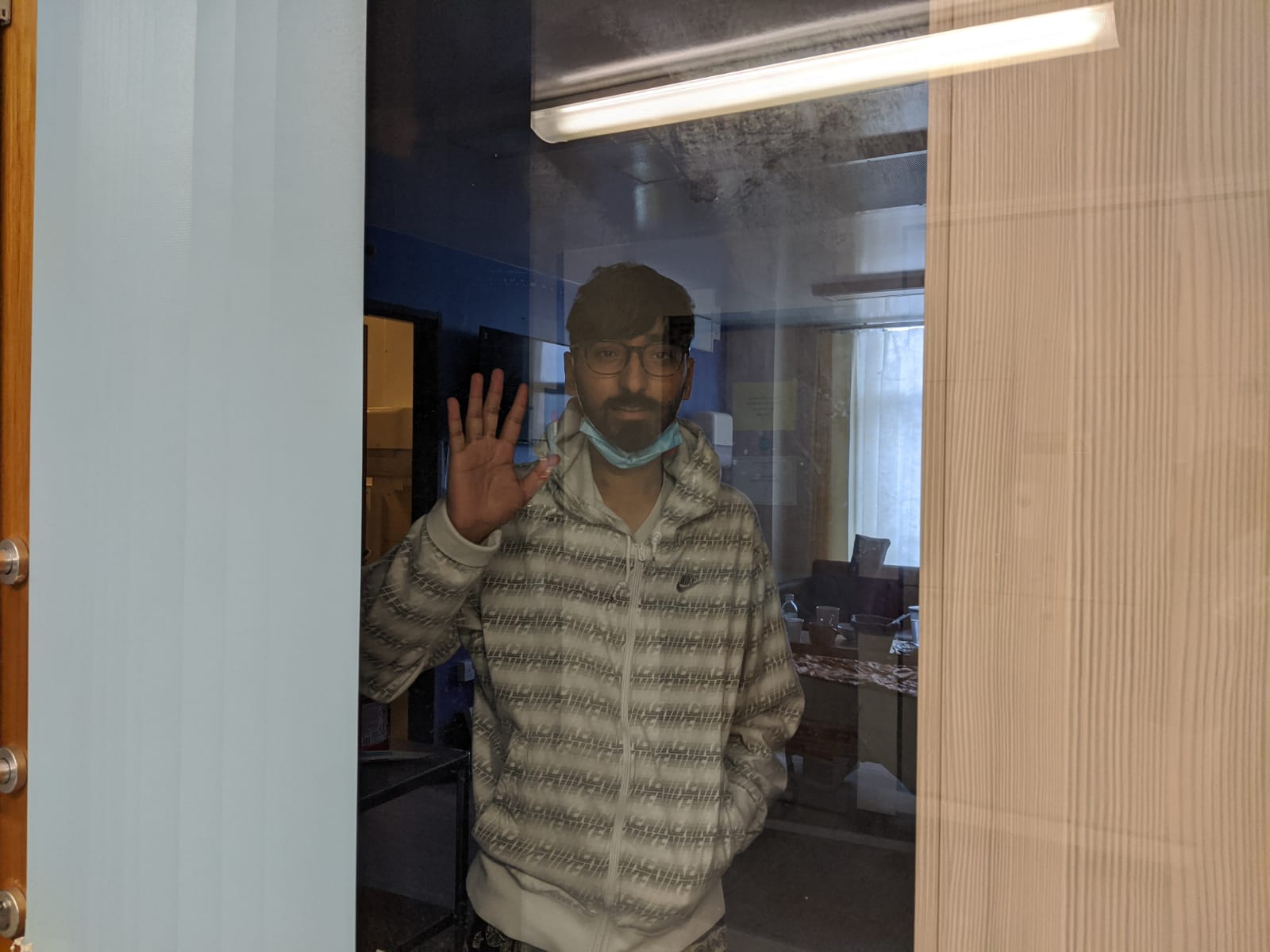 Raj had to be in hospital alone due to Covid restrictions