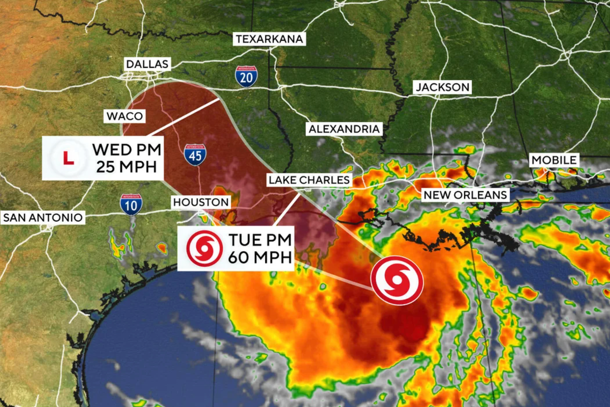 Tropical Storm Edouard mapped: Texas and Louisiana brace for heavy rain and flooding Tropical Storm Edouard mapped: Texas and Louisiana brace for heavy rain and flooding