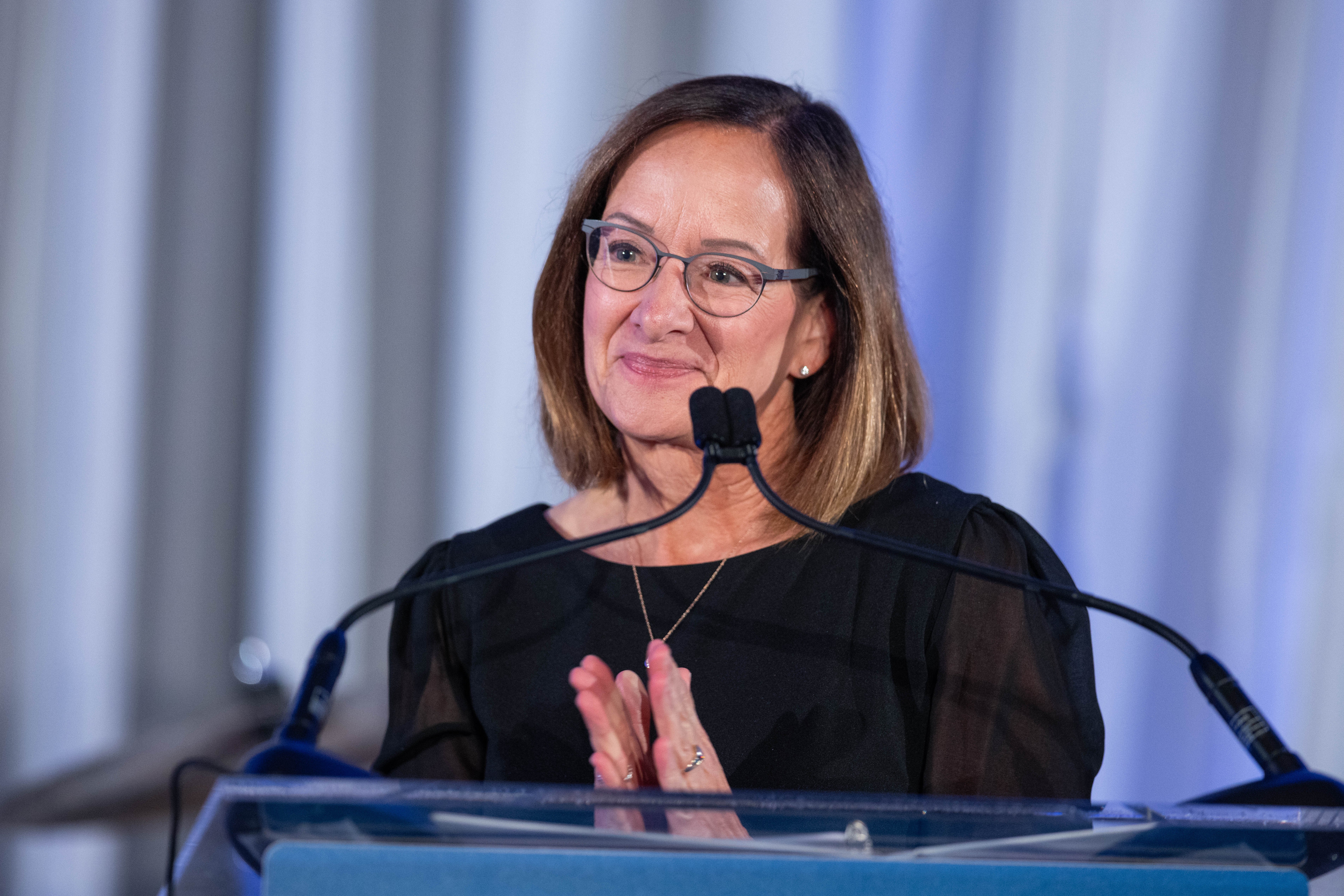 No reason was given for the removal of the trailblazing Amd. Lisa Franchetti (Getty)