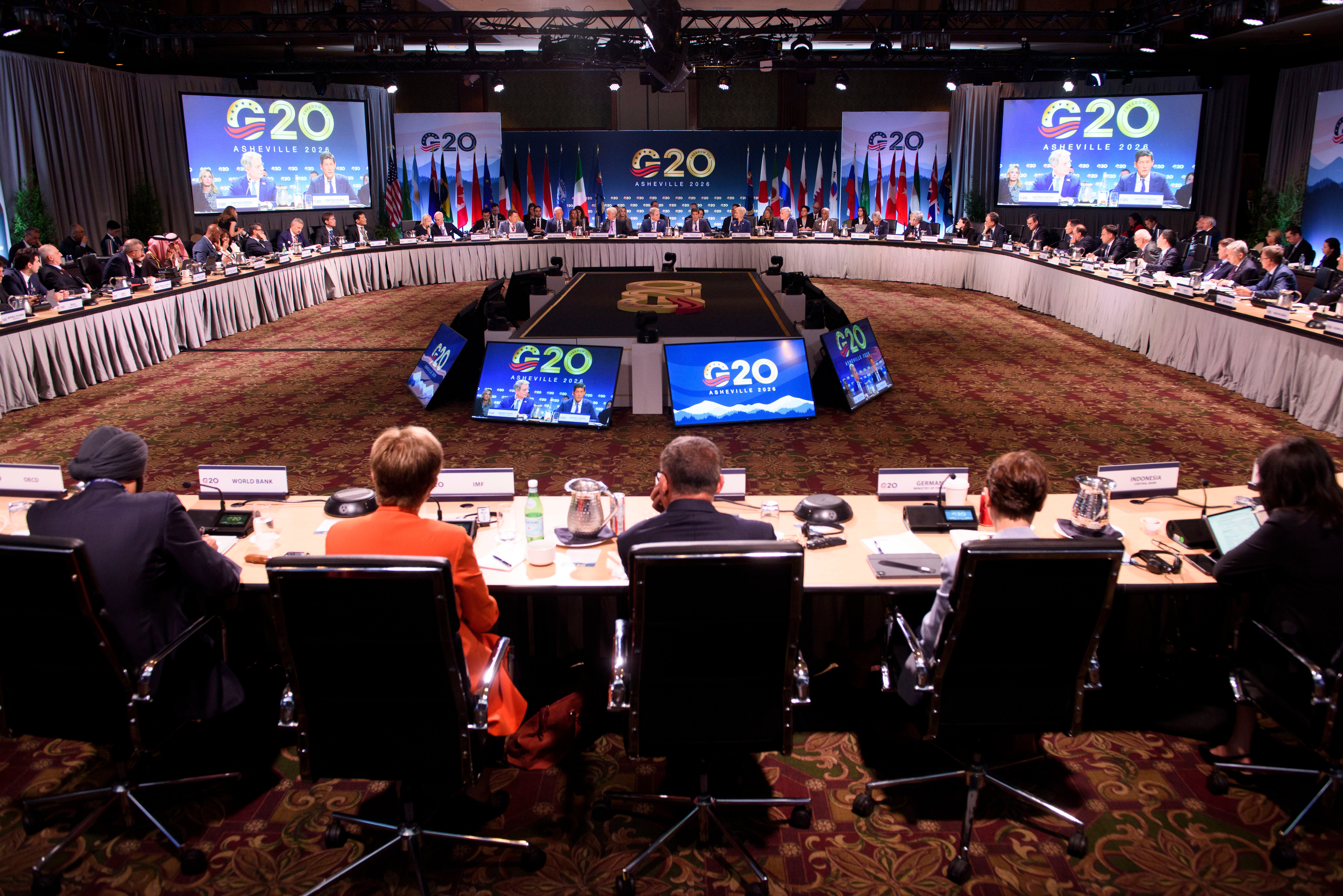The Russian finance minister met with US Treasury secretary Scott Bessent during the summit