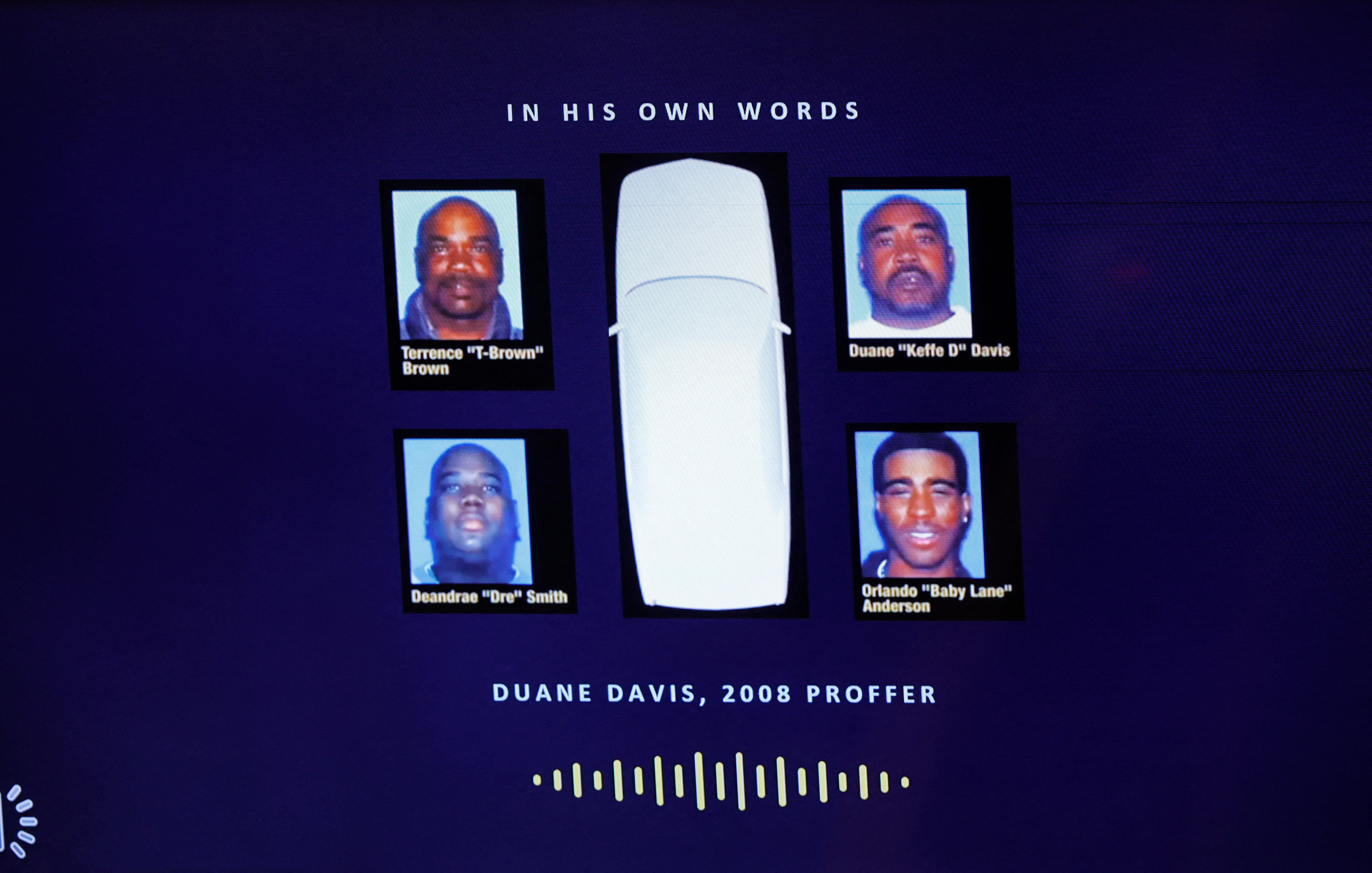Davis is the only person still alive who is believed to have been in the Cadillac from which the shots that killed Tupac were fired