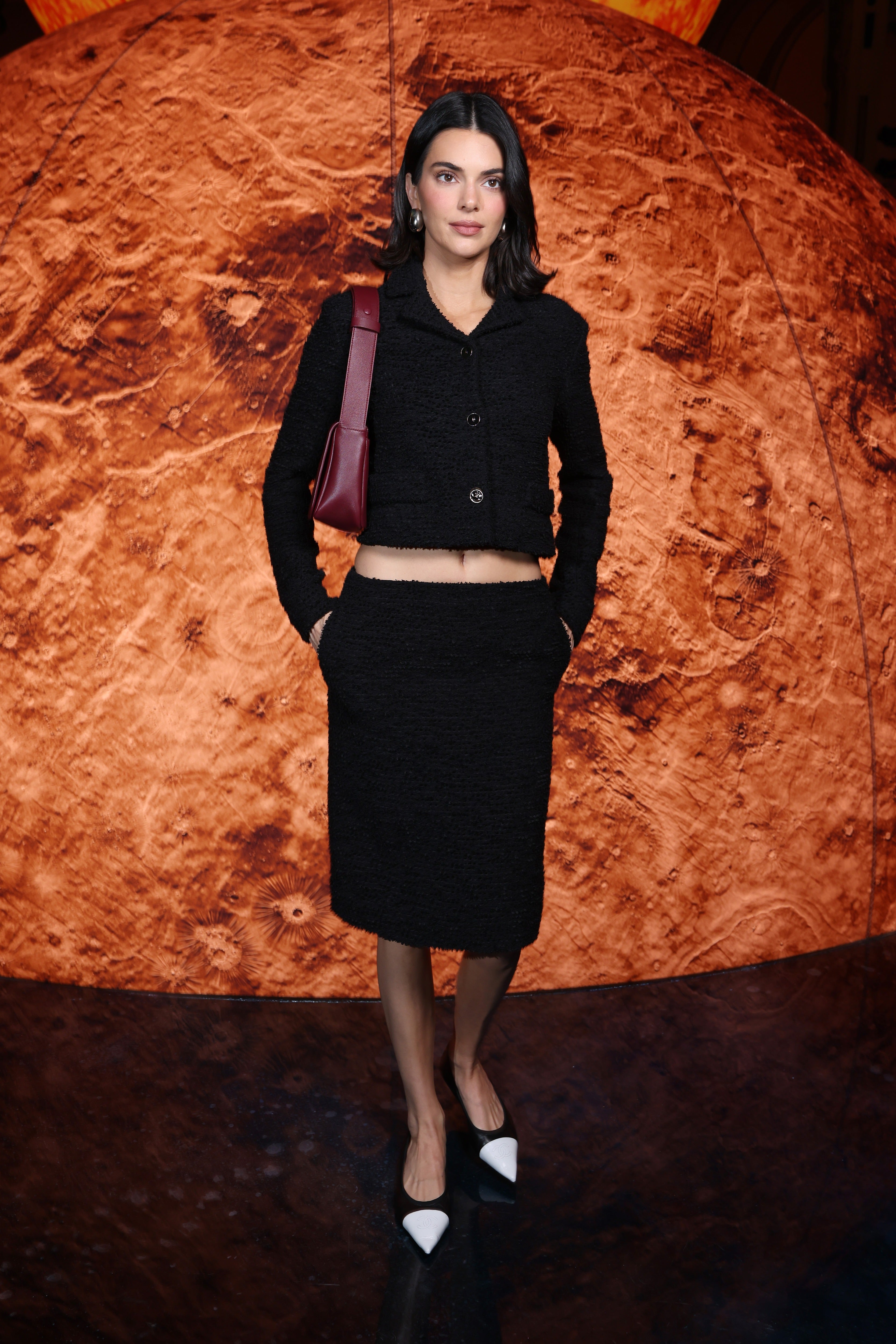 Kendall Jenner at Paris Fashion Week in October 2025