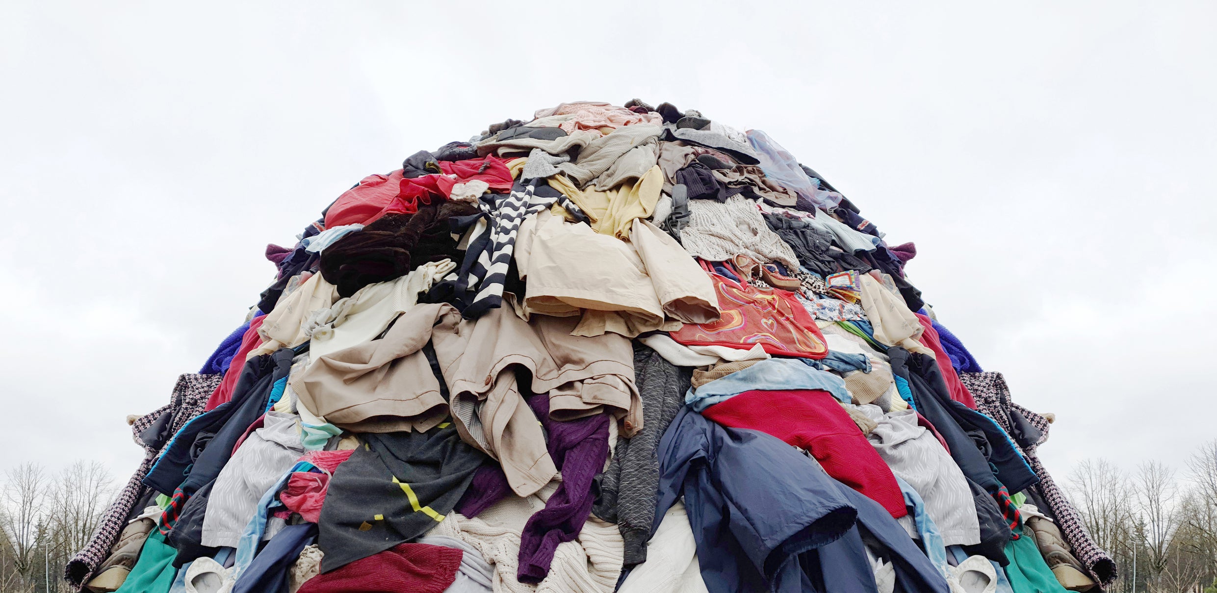 Peak of fast fashion: of the 100 billion garments produced each year, it’s estimated that 92 million tonnes end up in landfills