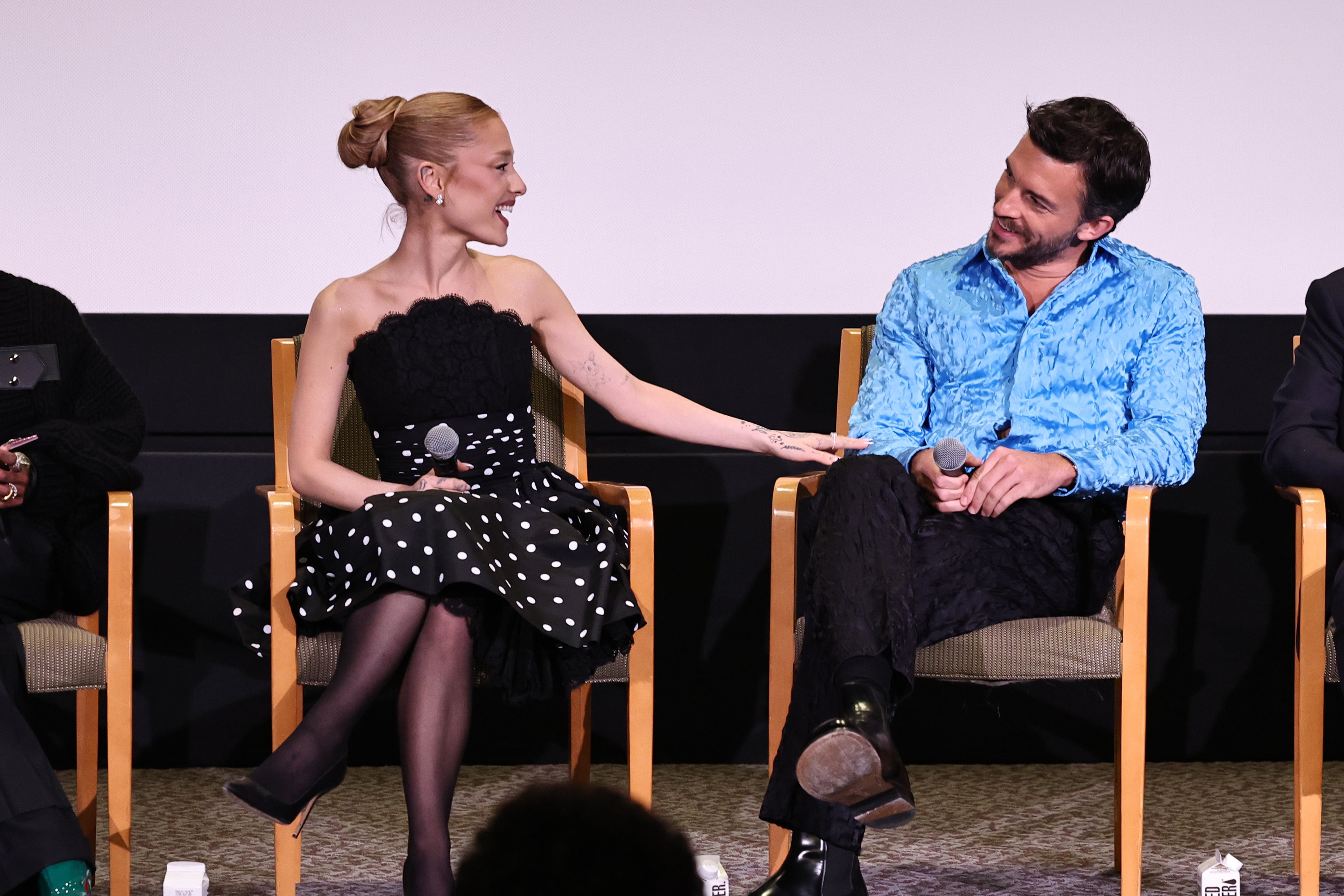 Bailey, right, with Grande at a screening of Wicked in 2024