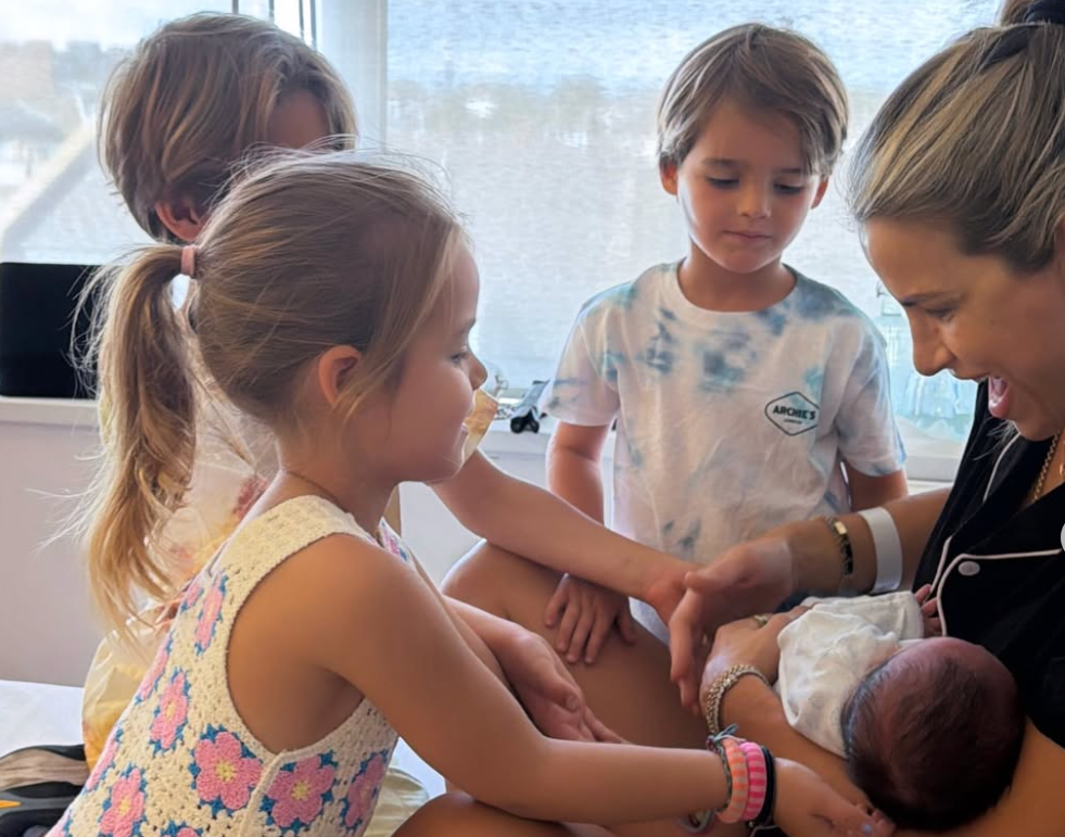 Vogue Williams and Spencer Matthews &lsquo;bursting with excitement&rsquo; after birth of fourth child